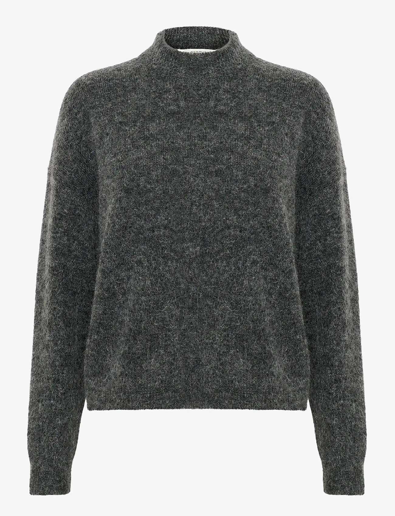 Gestuz - DebbieGZ pullover NOOS - jumpers - charcoal melange - 1