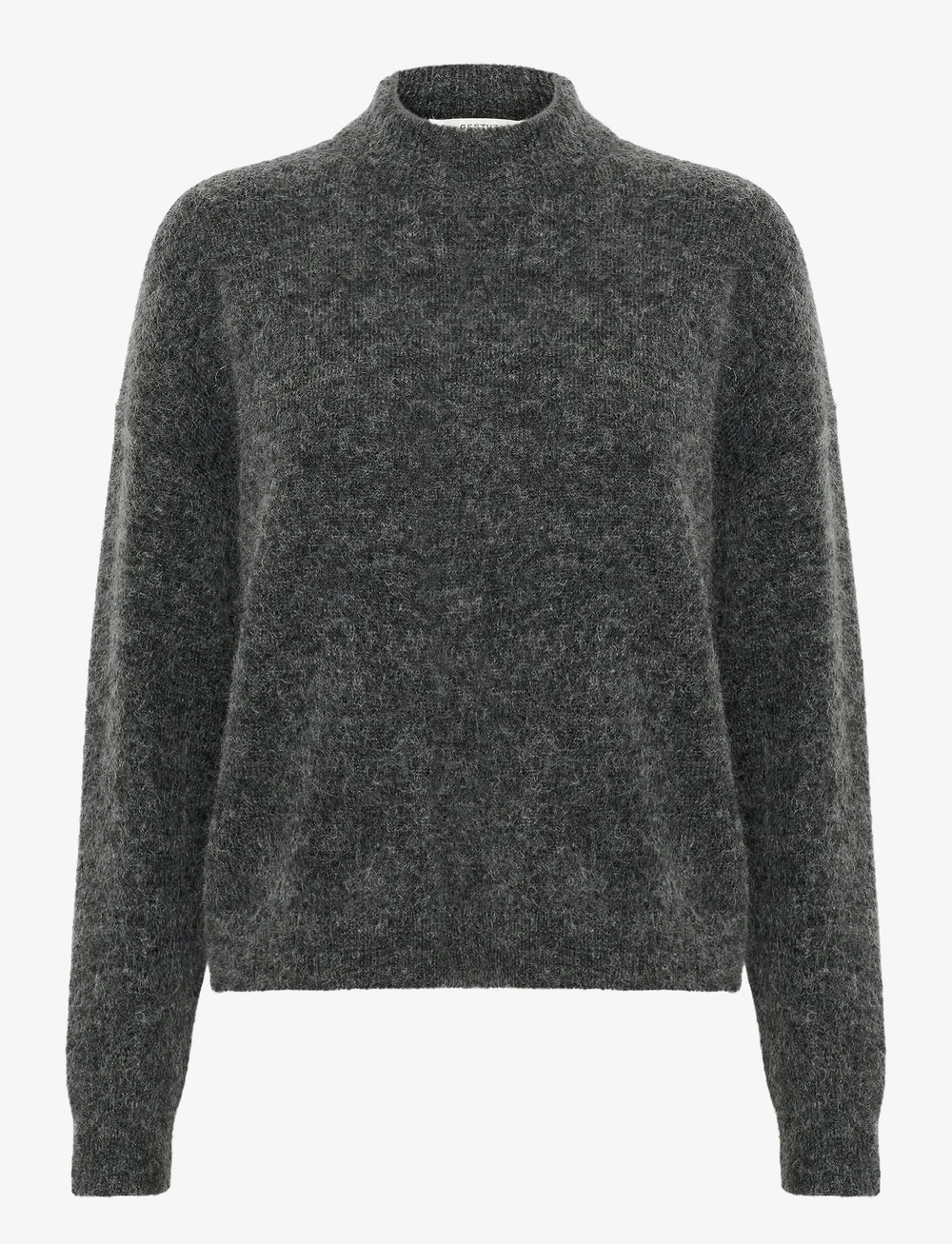 Gestuz - DebbieGZ pullover NOOS - striktrøjer - charcoal melange - 1