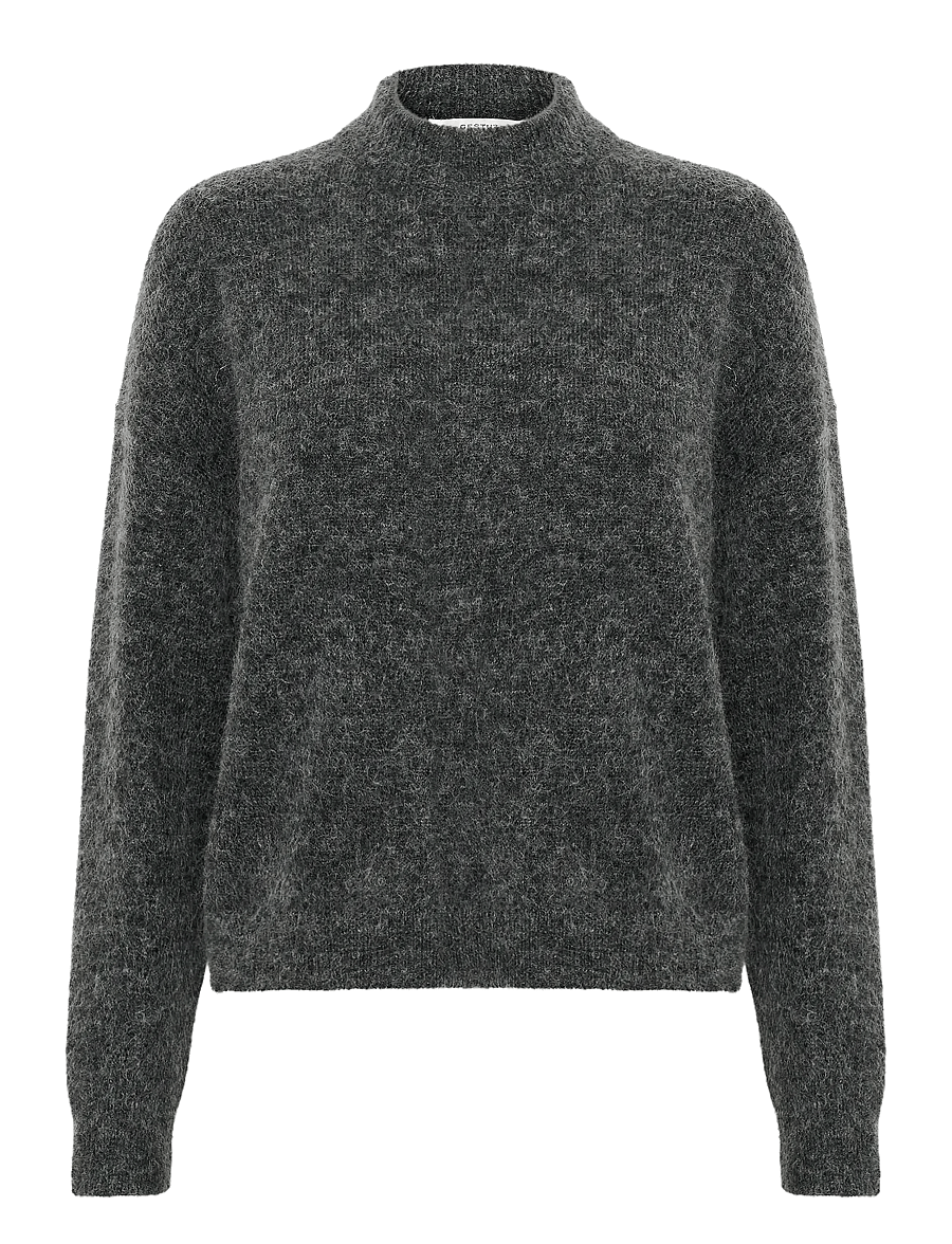 Gestuz - DebbieGZ pullover NOOS - gebreide truien - charcoal melange - 1