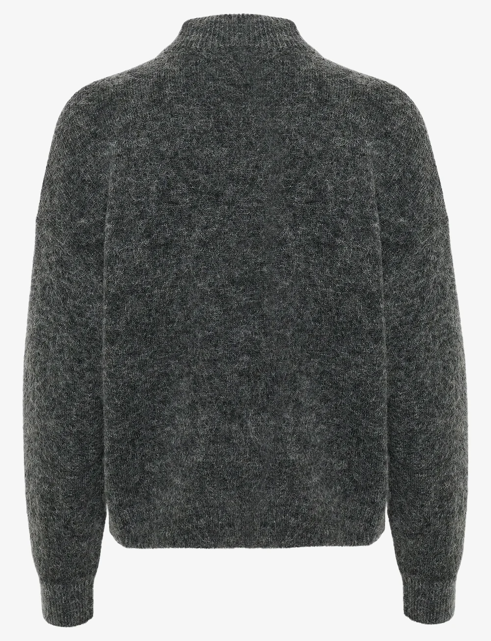Gestuz - DebbieGZ pullover NOOS - striktrøjer - charcoal melange - 2
