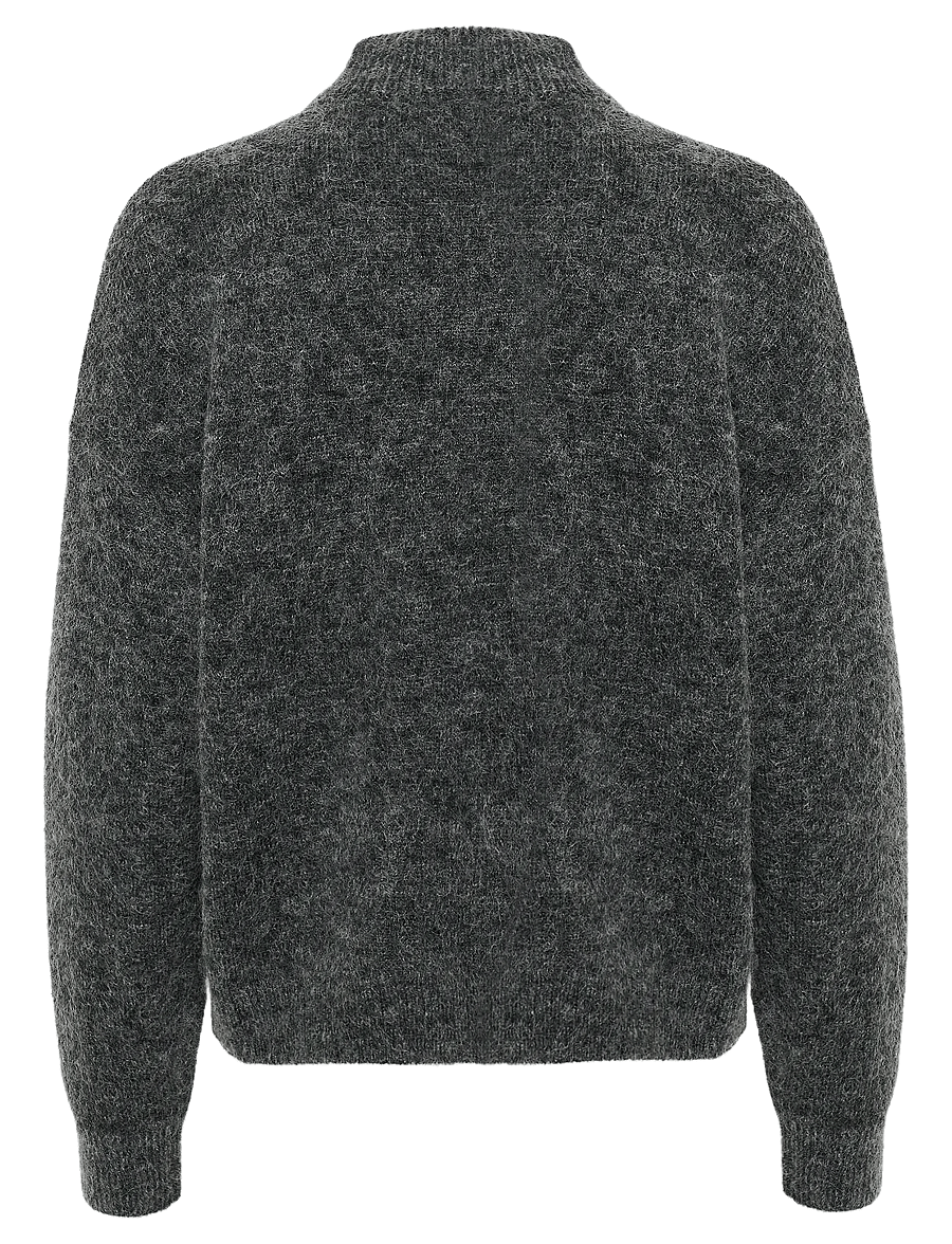 Gestuz - DebbieGZ pullover NOOS - gebreide truien - charcoal melange - 2