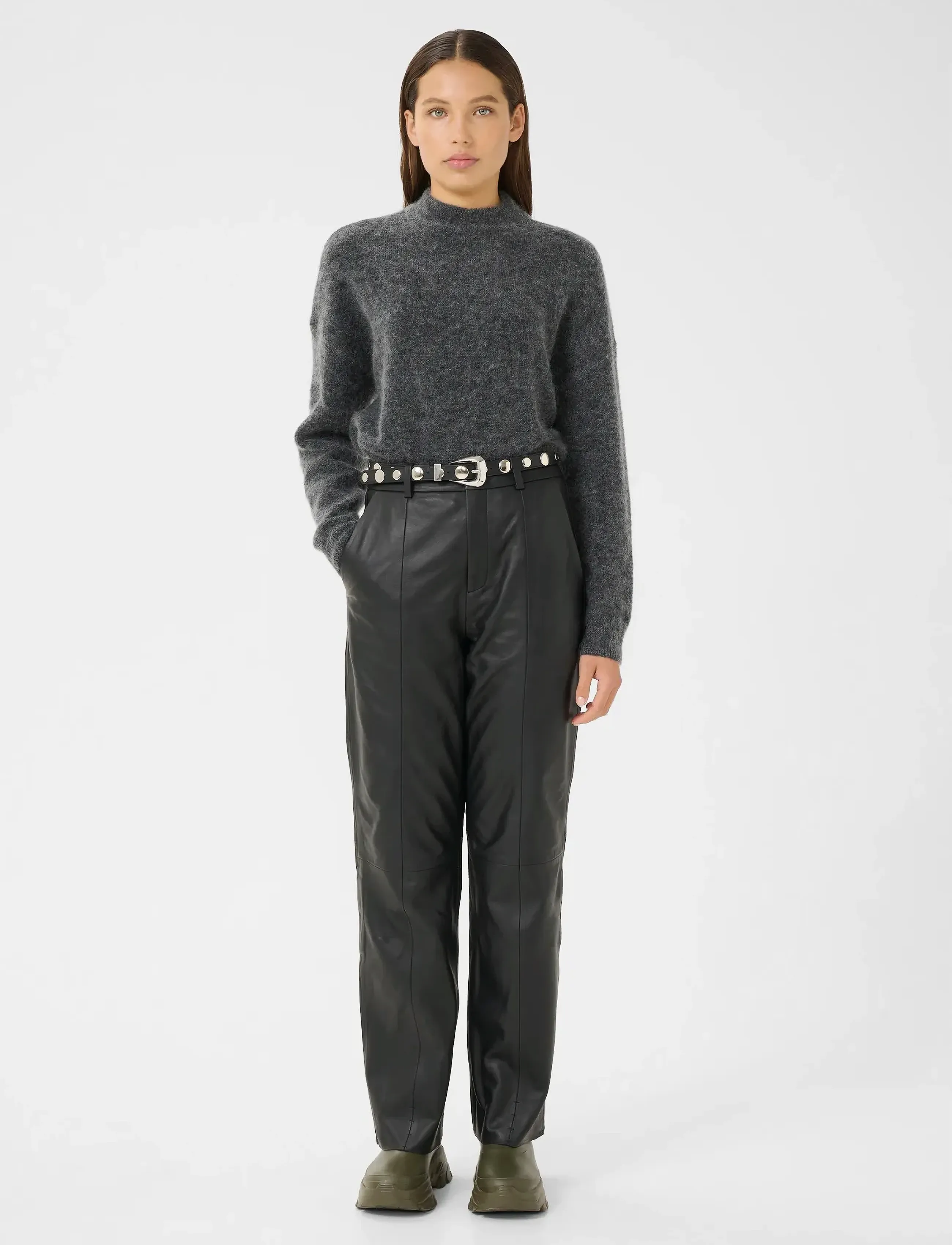 Gestuz - DebbieGZ pullover NOOS - pullover - charcoal melange - 3