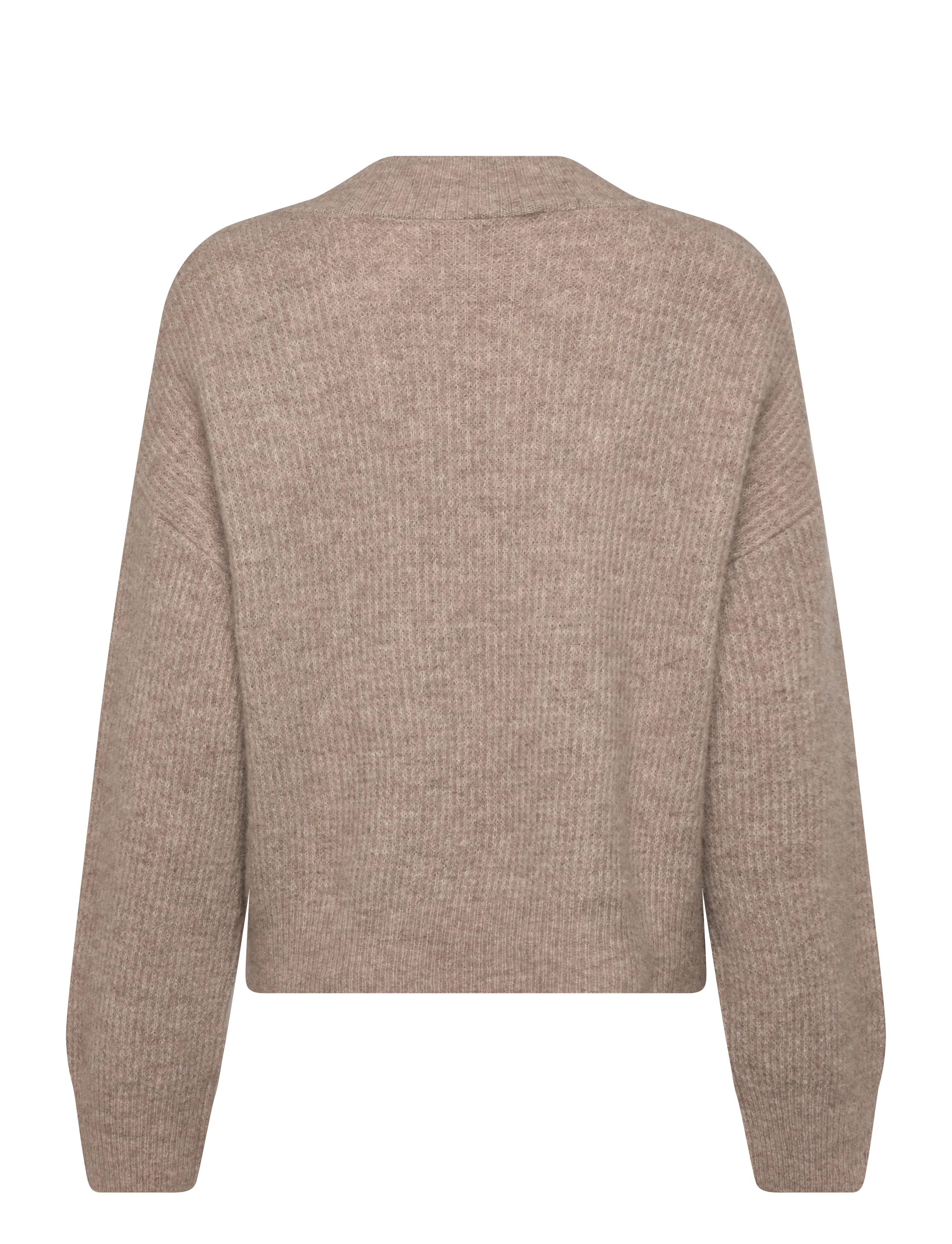 Gestuz - AlphaGZ V-neck - džemprid - warm sand melange - 1