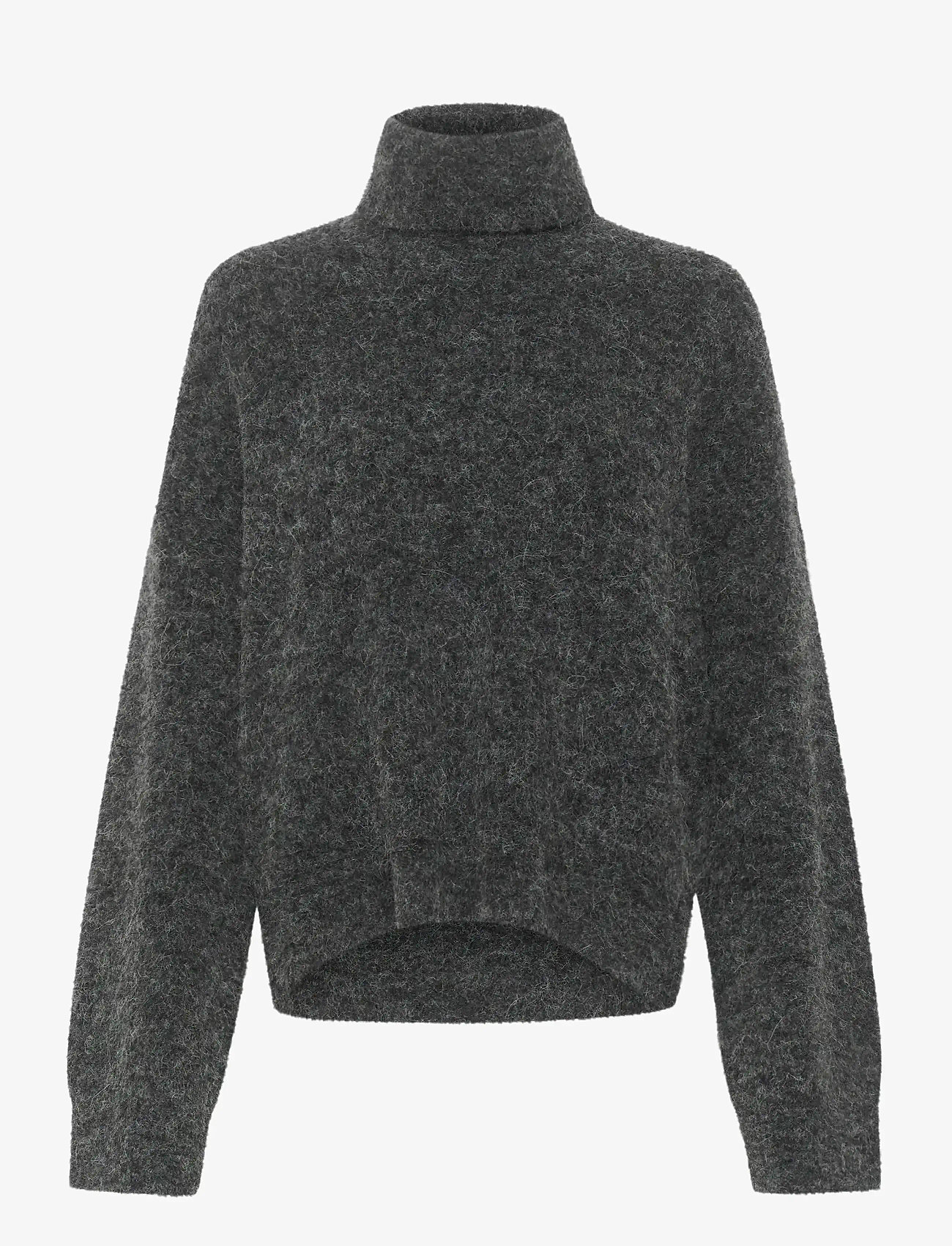 Gestuz - AlphaGZ rollneck NOOS - turtlenecks - charcoal melange - 1