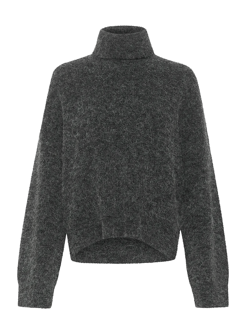 Gestuz - AlphaGZ rollneck NOOS - rullekraver - charcoal melange - 1