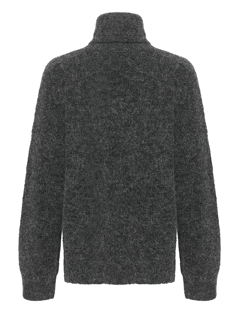 Gestuz - AlphaGZ rollneck NOOS - rullekraver - charcoal melange - 2