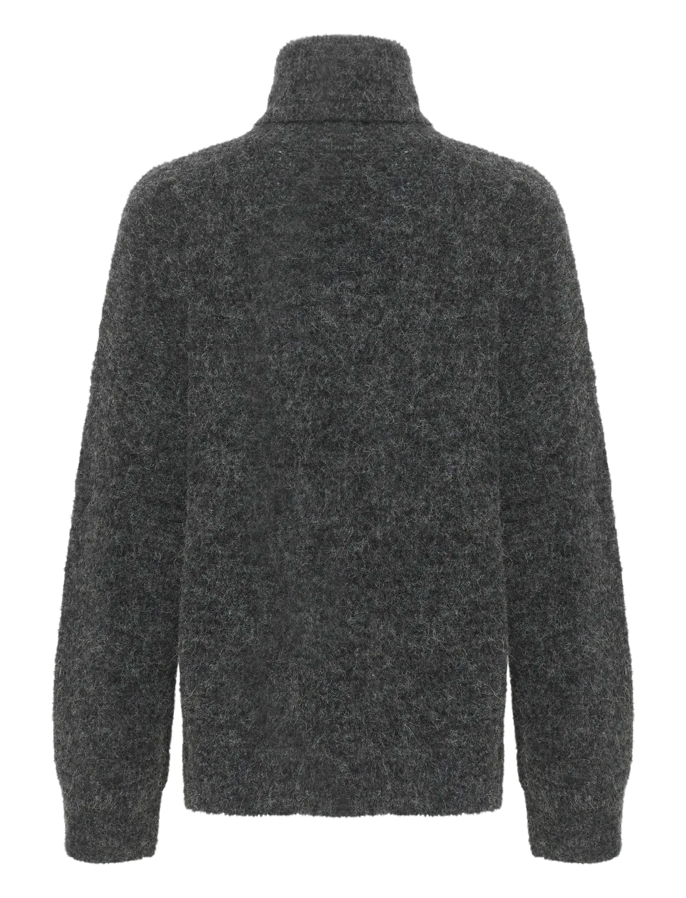 Gestuz - AlphaGZ rollneck NOOS - polotröjor - charcoal melange - 2