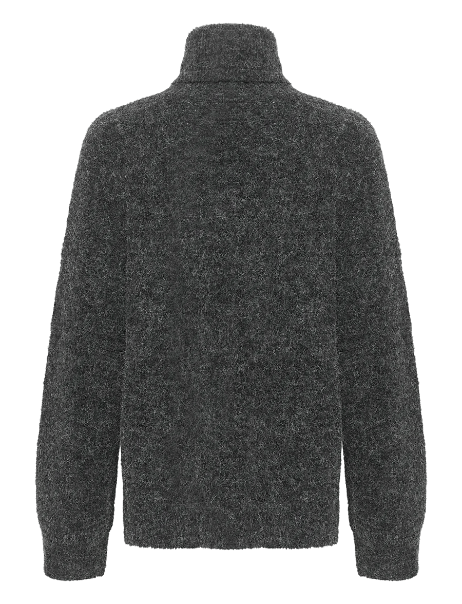 Gestuz - AlphaGZ rollneck NOOS - rullekraver - charcoal melange - 2