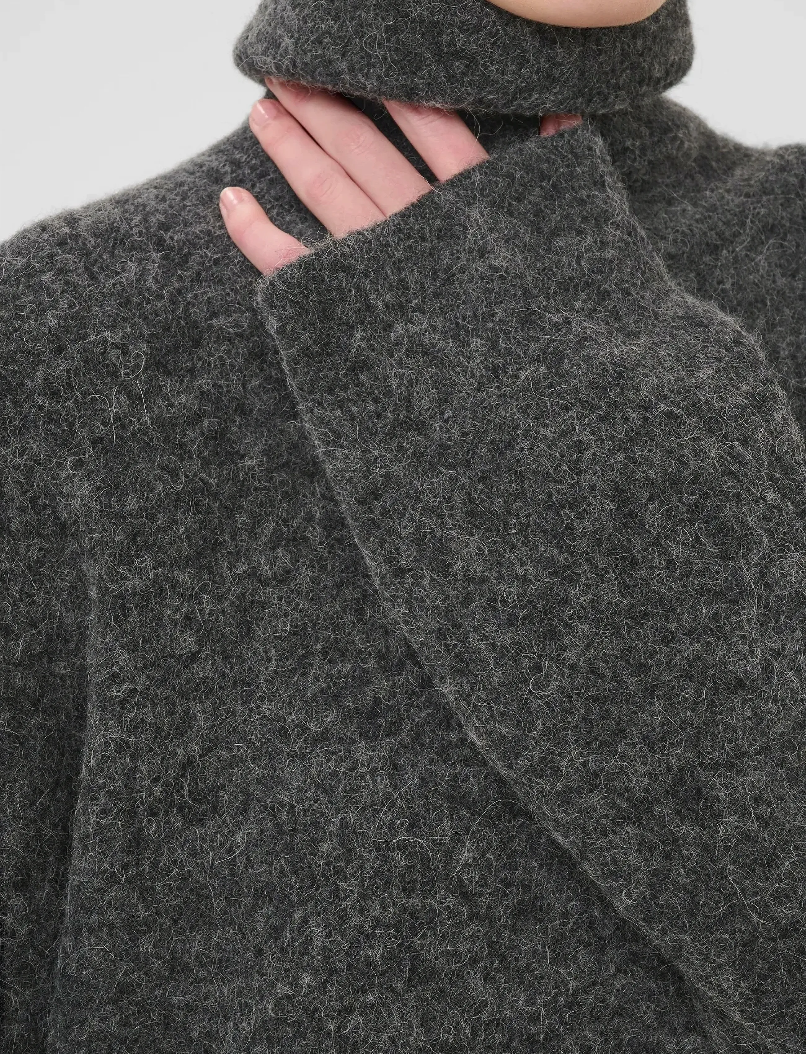 Gestuz - AlphaGZ rollneck NOOS - rollkragenpullover - charcoal melange - 5