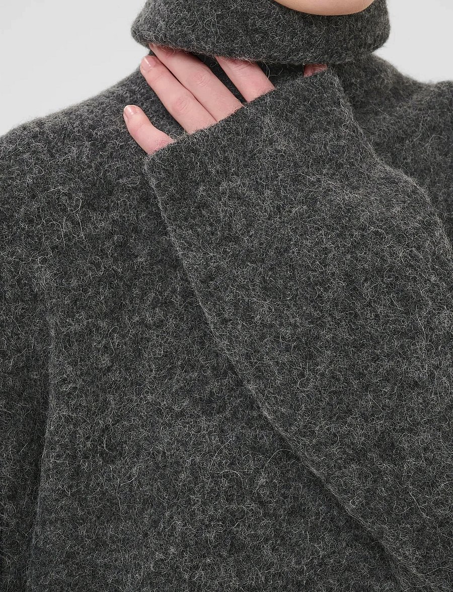 Gestuz - AlphaGZ rollneck NOOS - polotröjor - charcoal melange - 5
