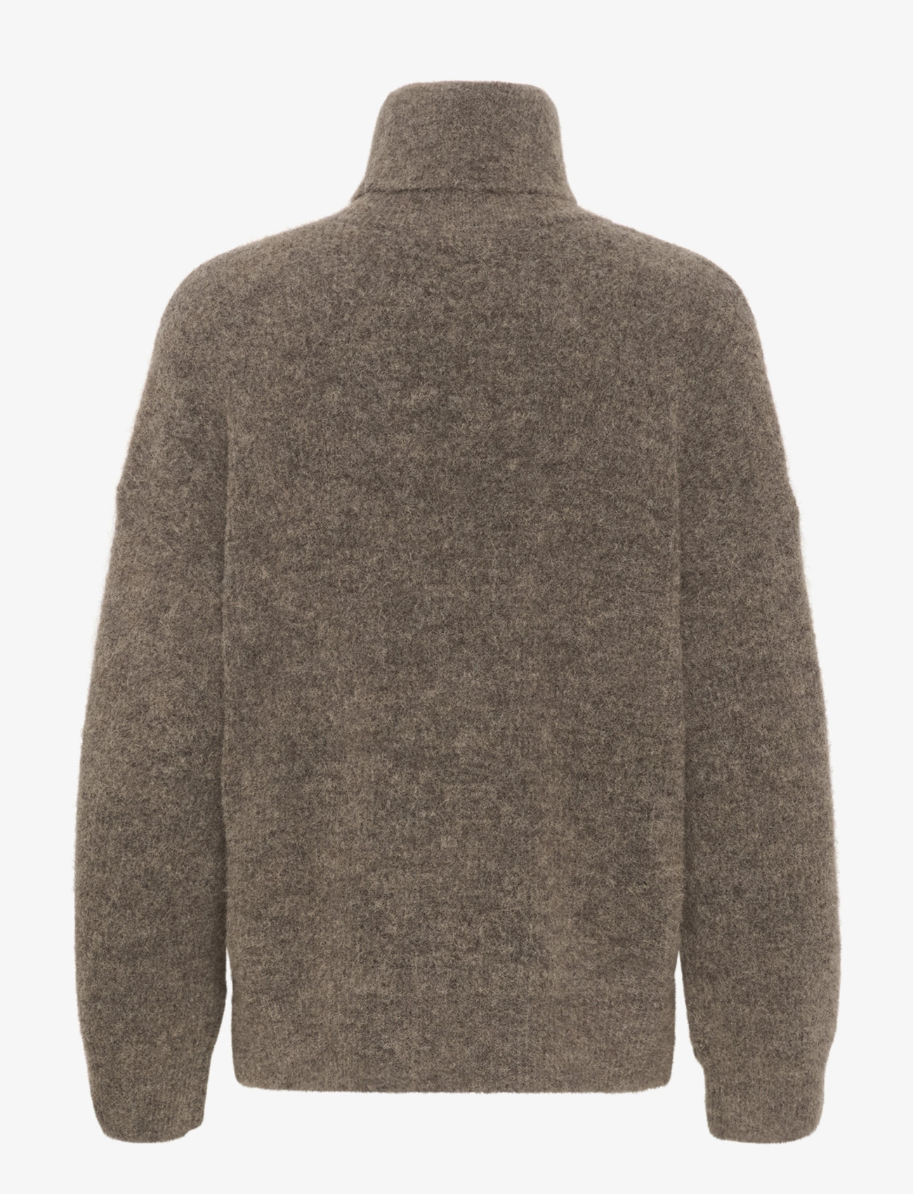 Gestuz - AlphaGZ rollneck NOOS - turtlenecks - dark sand melange - 2
