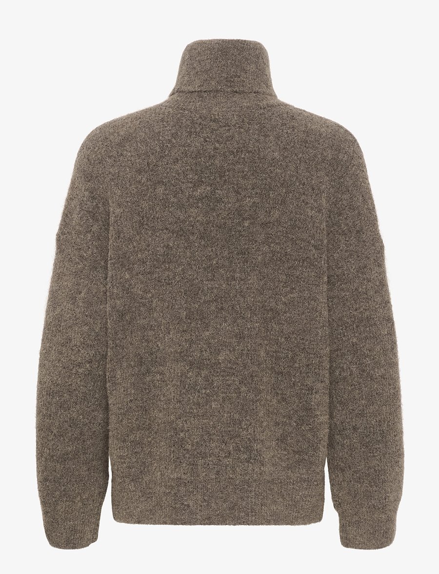 Gestuz - AlphaGZ rollneck NOOS - turtlenecks - dark sand melange - 2