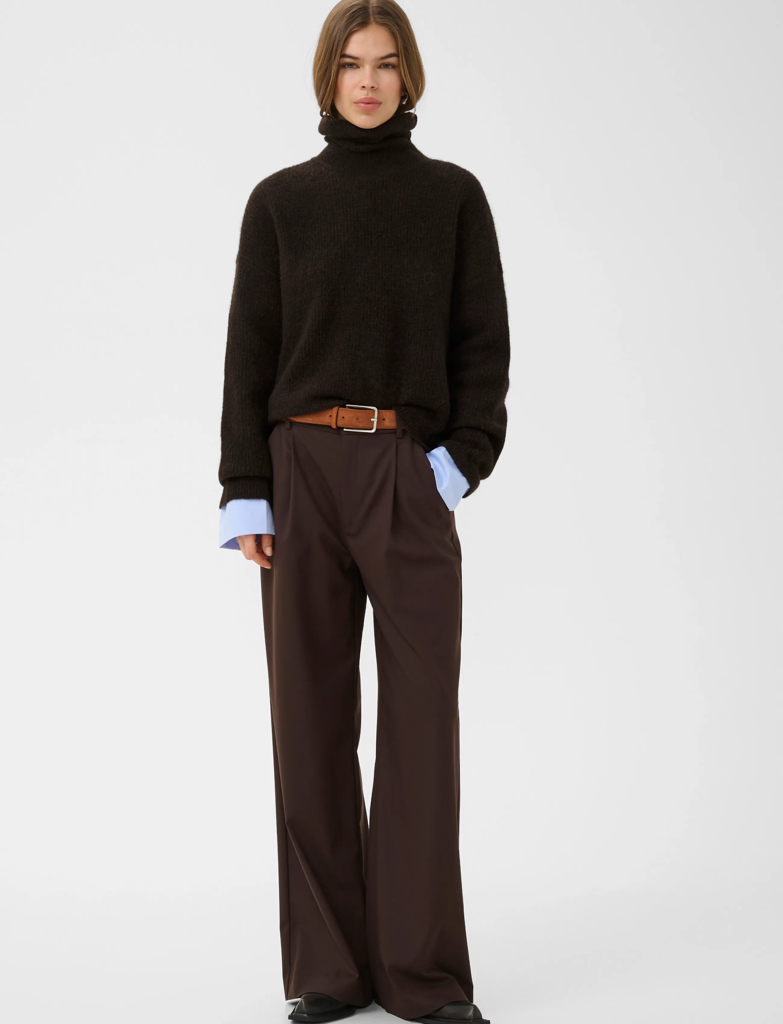 Gestuz - AlphaGZ rollneck NOOS - pologenser - ganache melange - 3