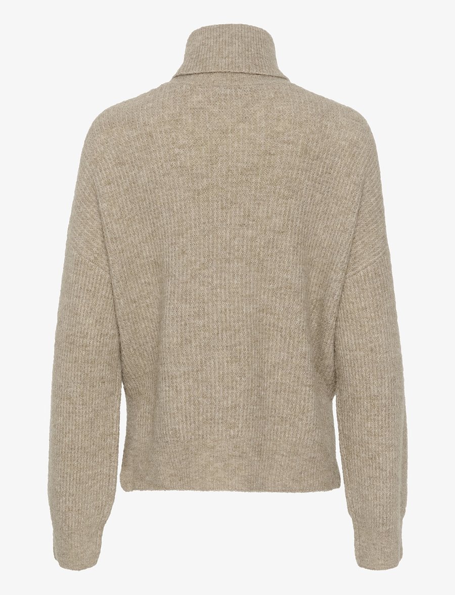 Gestuz - AlphaGZ rollneck NOOS - polotröjor - warm sand melange - 2