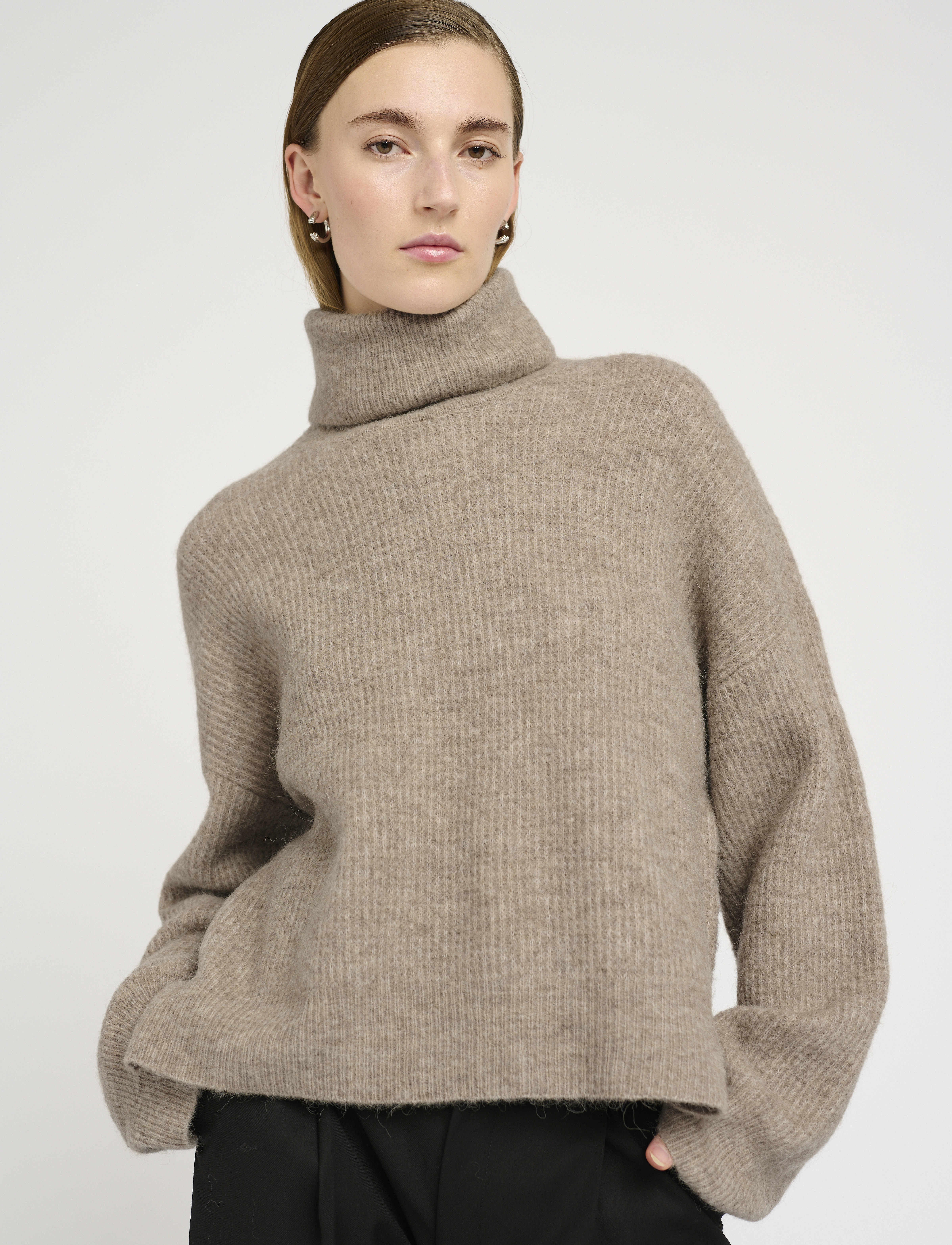 Gestuz - AlphaGZ rollneck NOOS - polotröjor - warm sand melange - 0