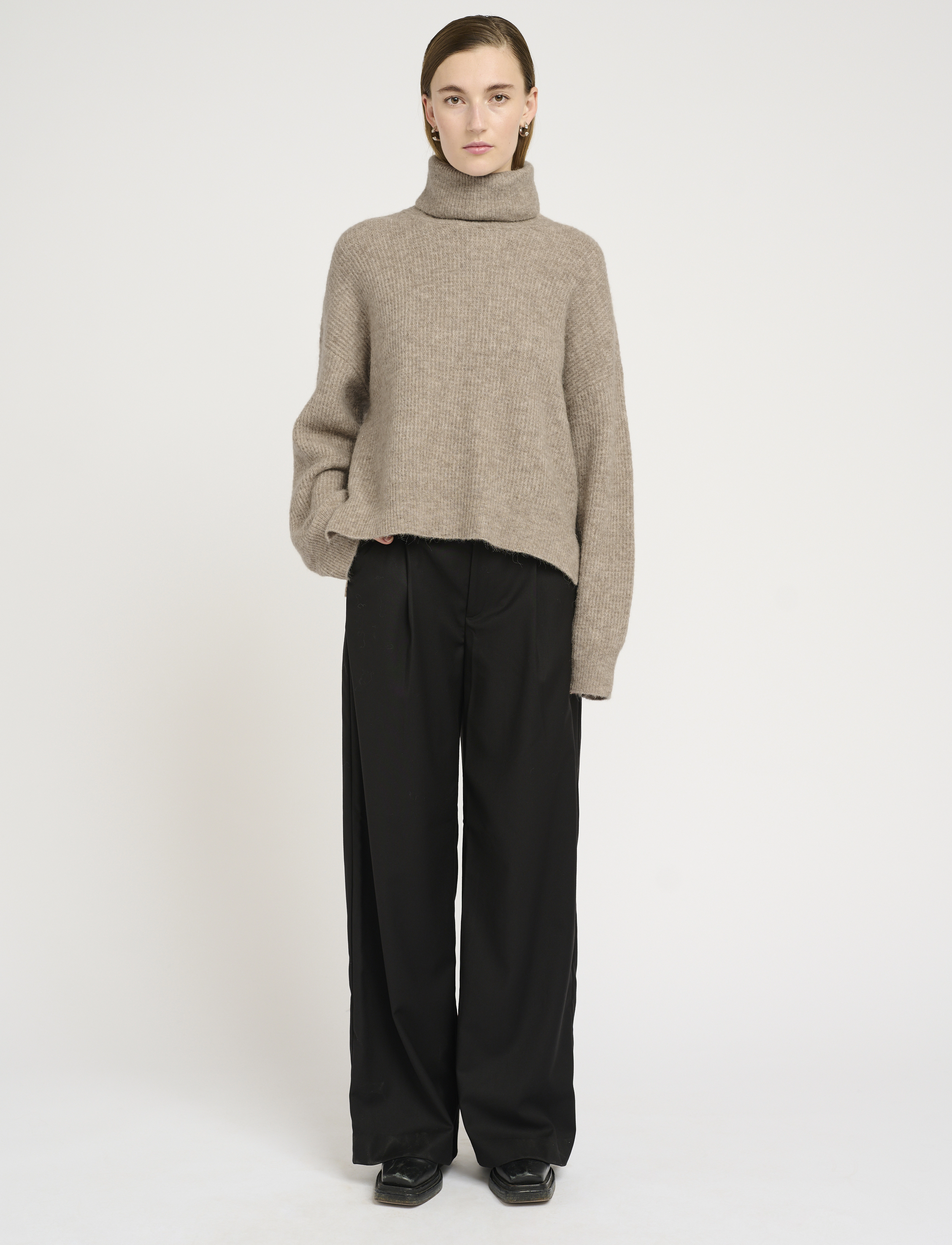 Gestuz - AlphaGZ rollneck NOOS - polotröjor - warm sand melange - 3