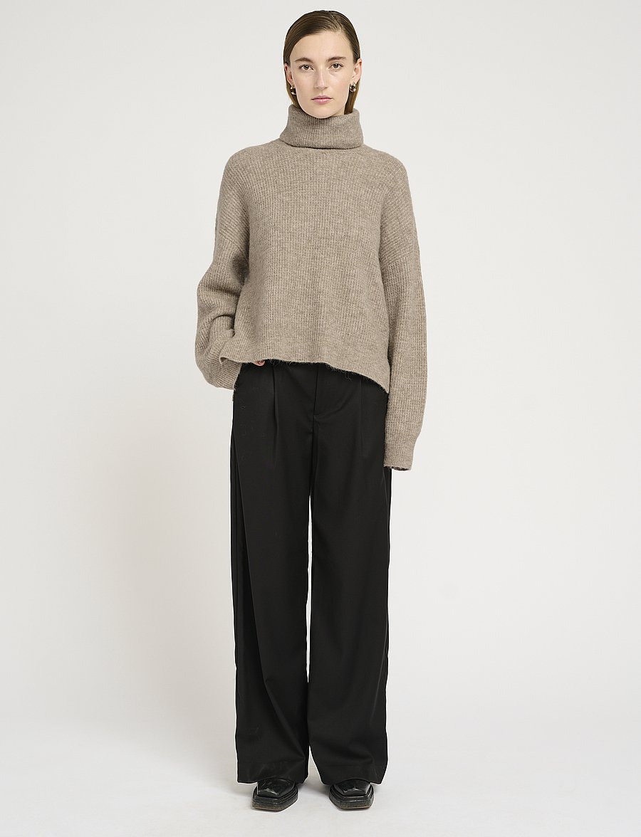 Gestuz - AlphaGZ rollneck NOOS - polotröjor - warm sand melange - 3