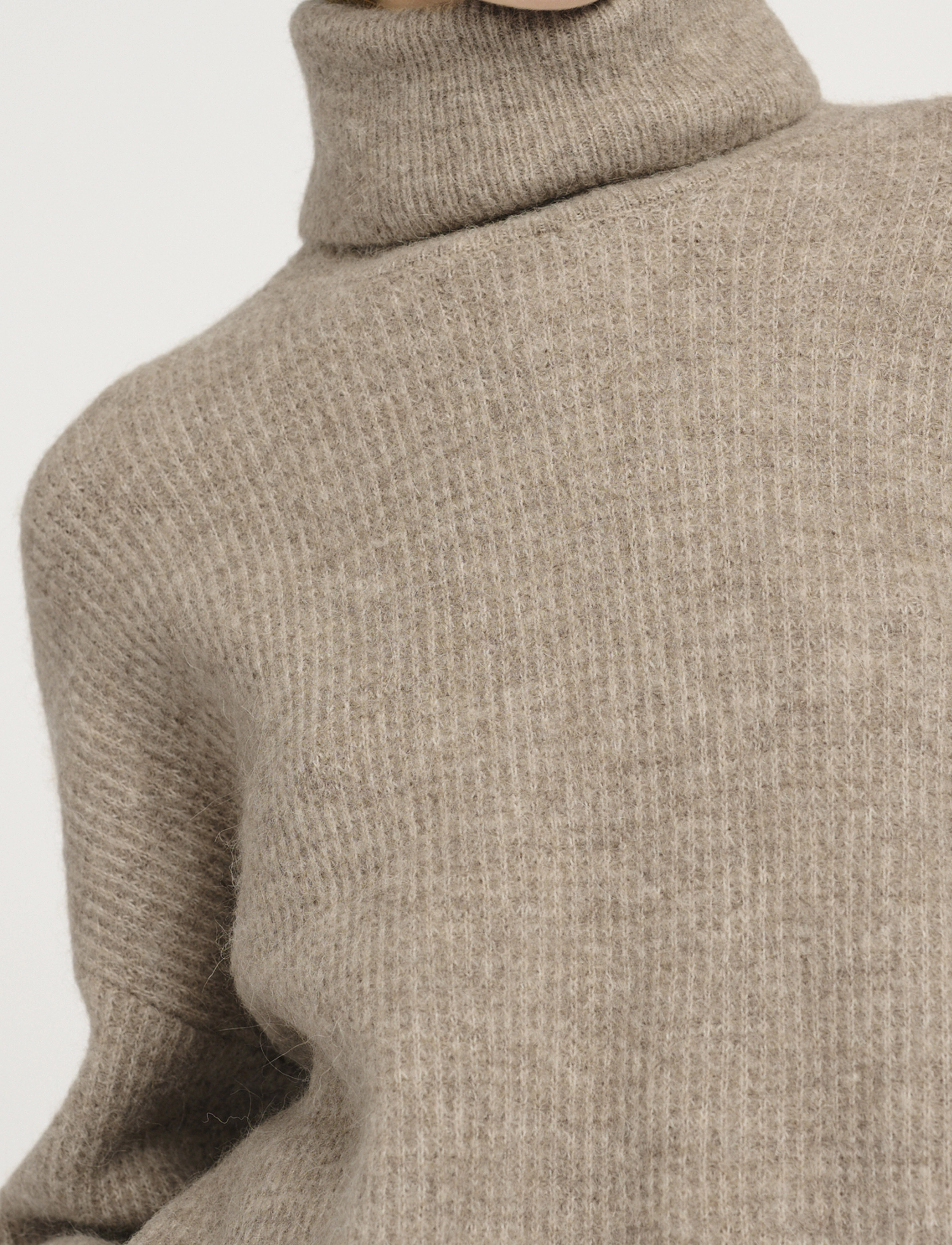 Gestuz - AlphaGZ rollneck NOOS - polotröjor - warm sand melange - 5