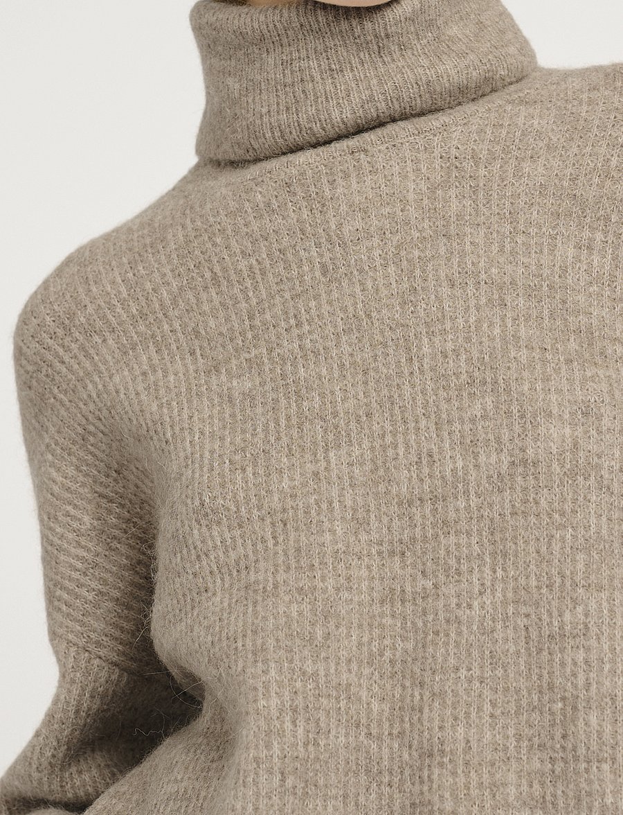 Gestuz - AlphaGZ rollneck NOOS - polotröjor - warm sand melange - 5
