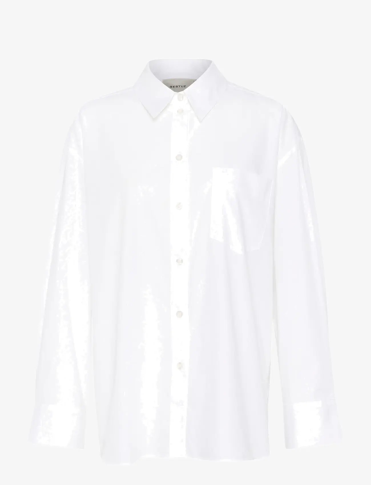 Gestuz - NoelleGZ shirt NOOS - langærmede skjorter - bright white - 1