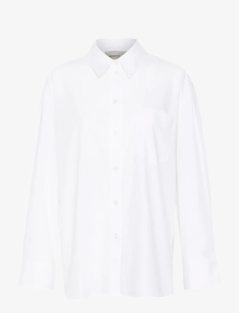 Gestuz - NoelleGZ shirt NOOS - long-sleeved shirts - bright white - 1