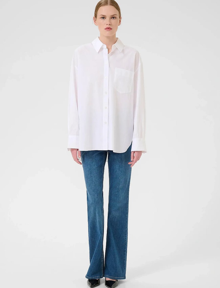 Gestuz - NoelleGZ shirt NOOS - langärmlige hemden - bright white - 3