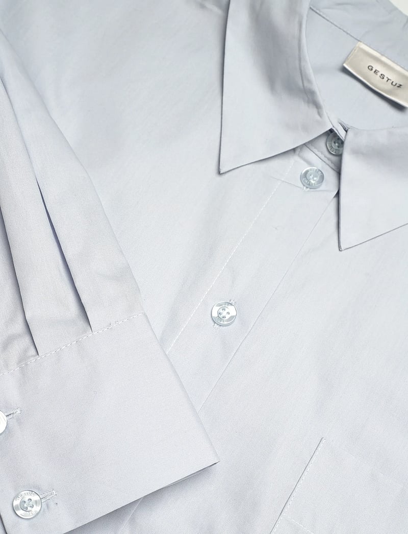 Gestuz - NoelleGZ shirt NOOS - långärmade skjortor - heather - 2