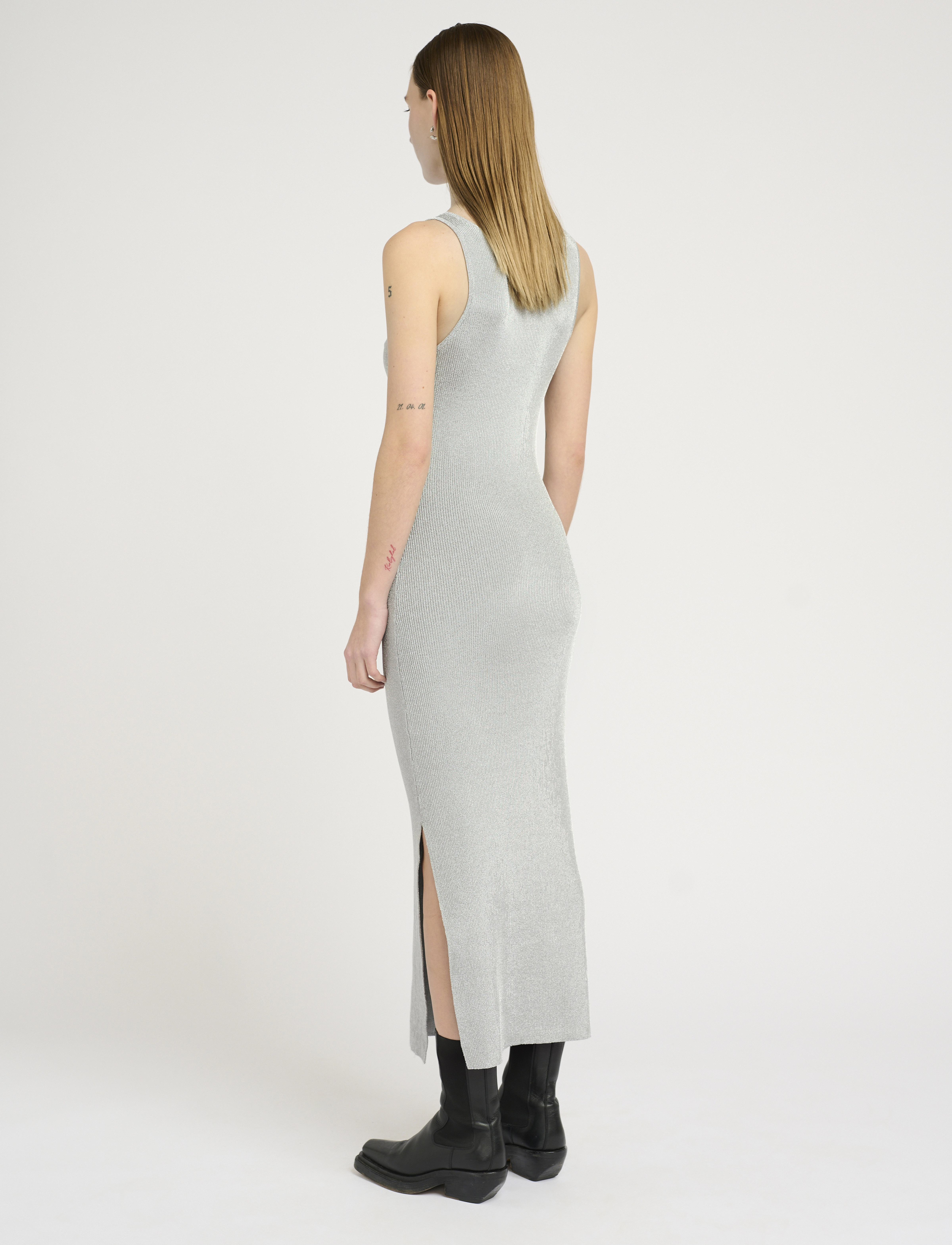Gestuz - SilviGZ dress - vidutinio ilgio suknelės - silver - 4