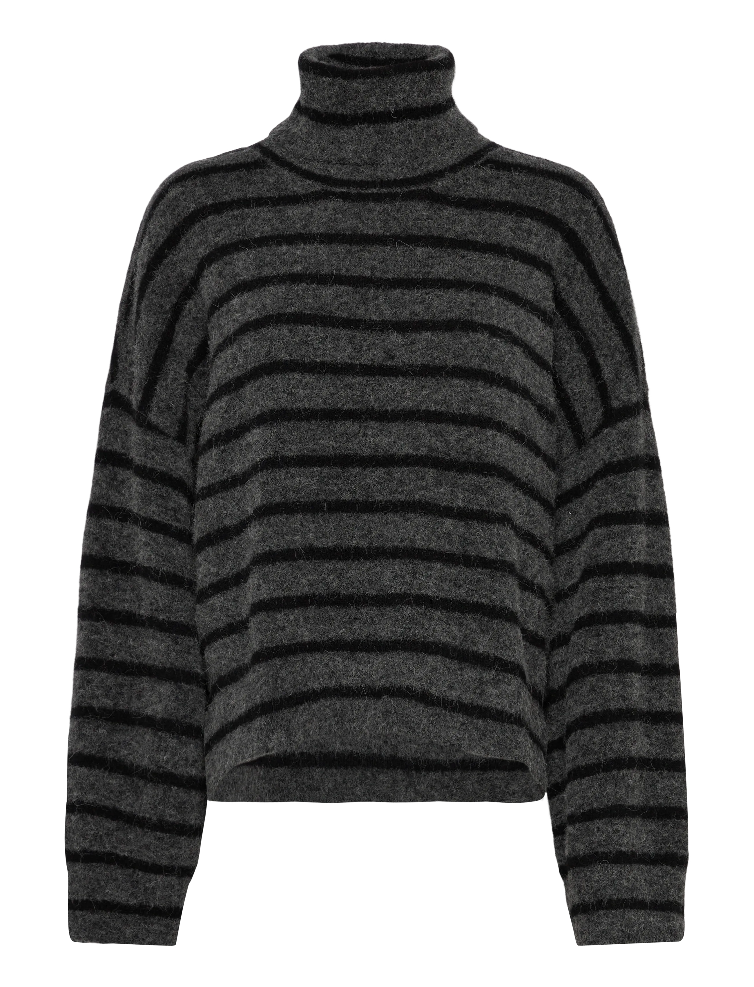 AlphaGZ rollneck striped NOOS - CHARCOAL BLACK STRIPED