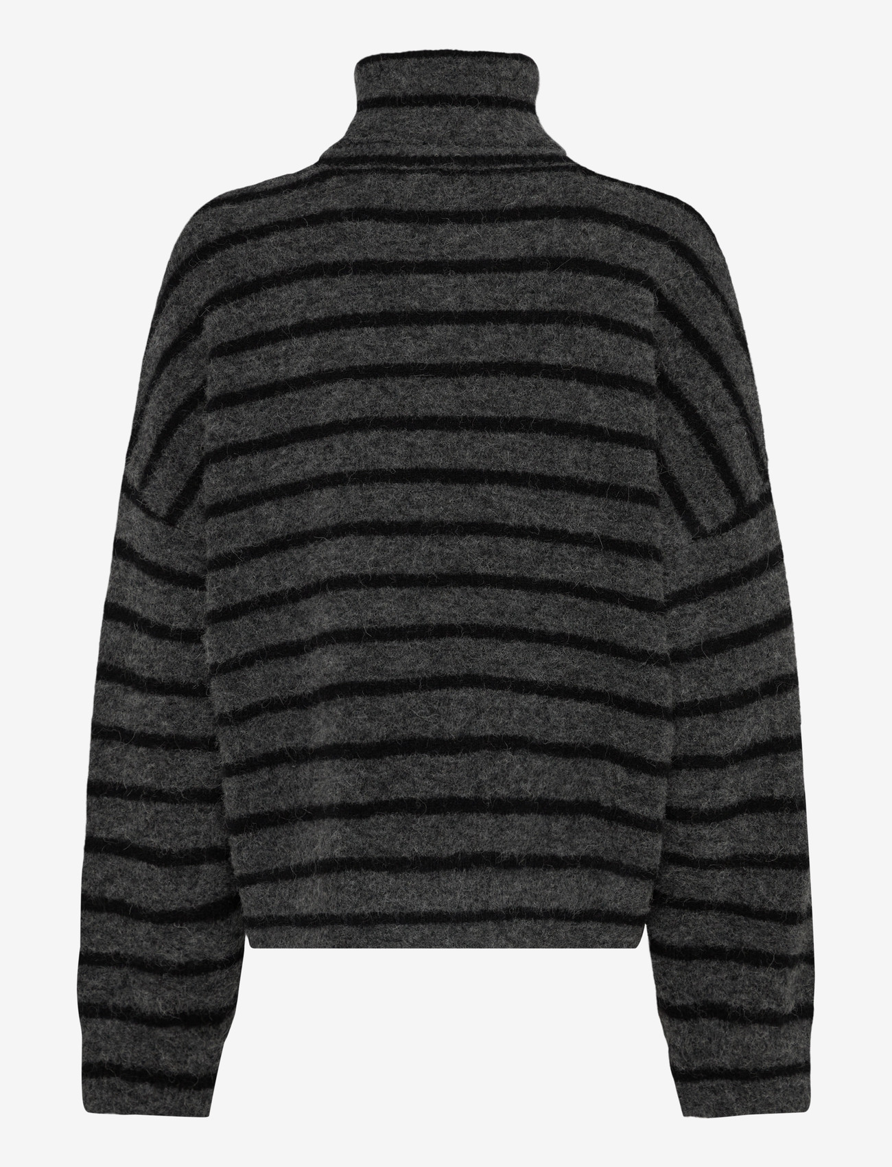 Gestuz - AlphaGZ rollneck striped NOOS - efterårstøj - charcoal black striped - 1