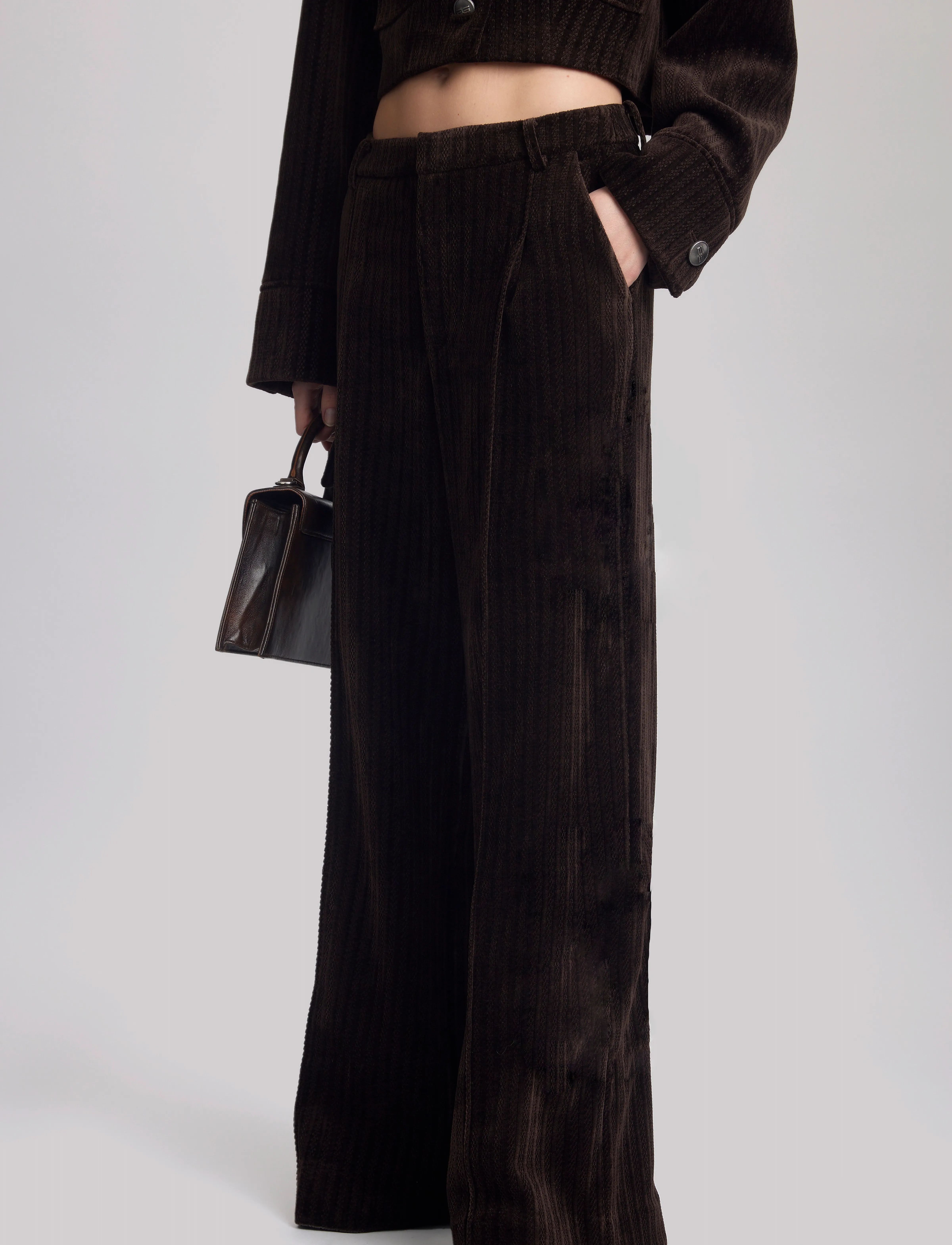 Gestuz ElnoraGZ HW pants - Tøj - MOLÉ / brown