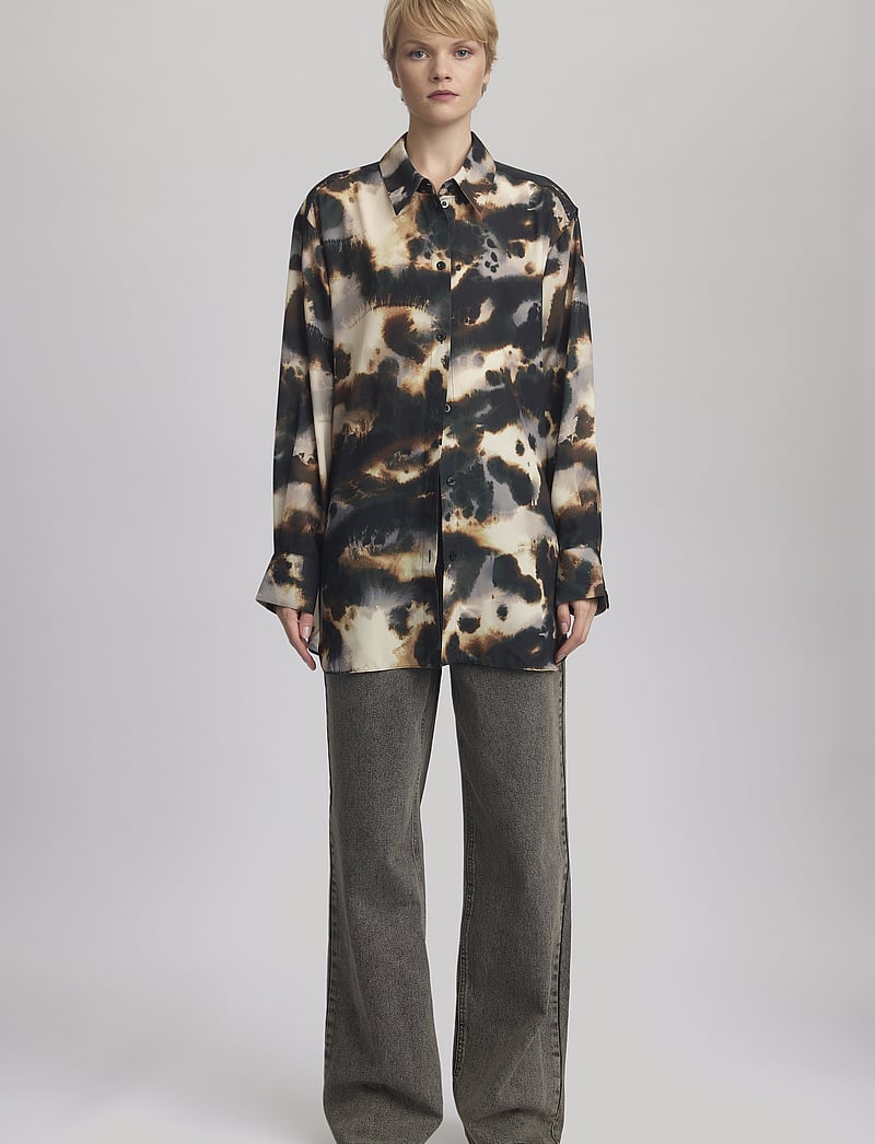 Gestuz - BehkaGZ P LS shirt - brown batic - 3