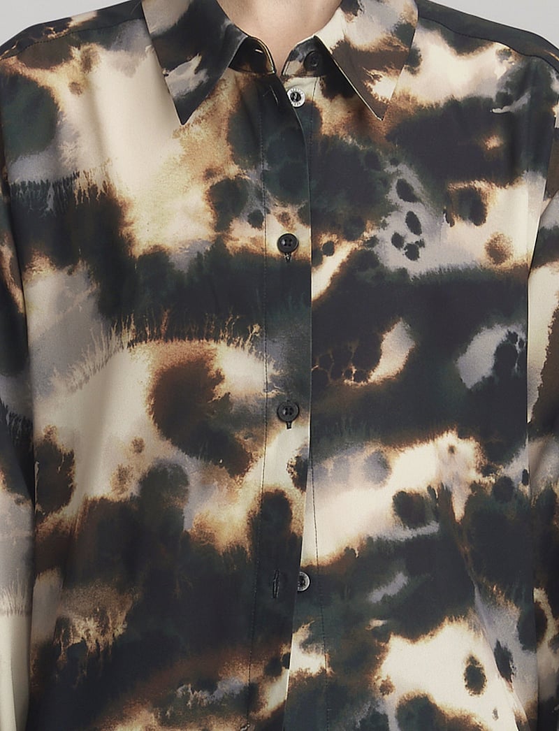Gestuz - BehkaGZ P LS shirt - brown batic - 5