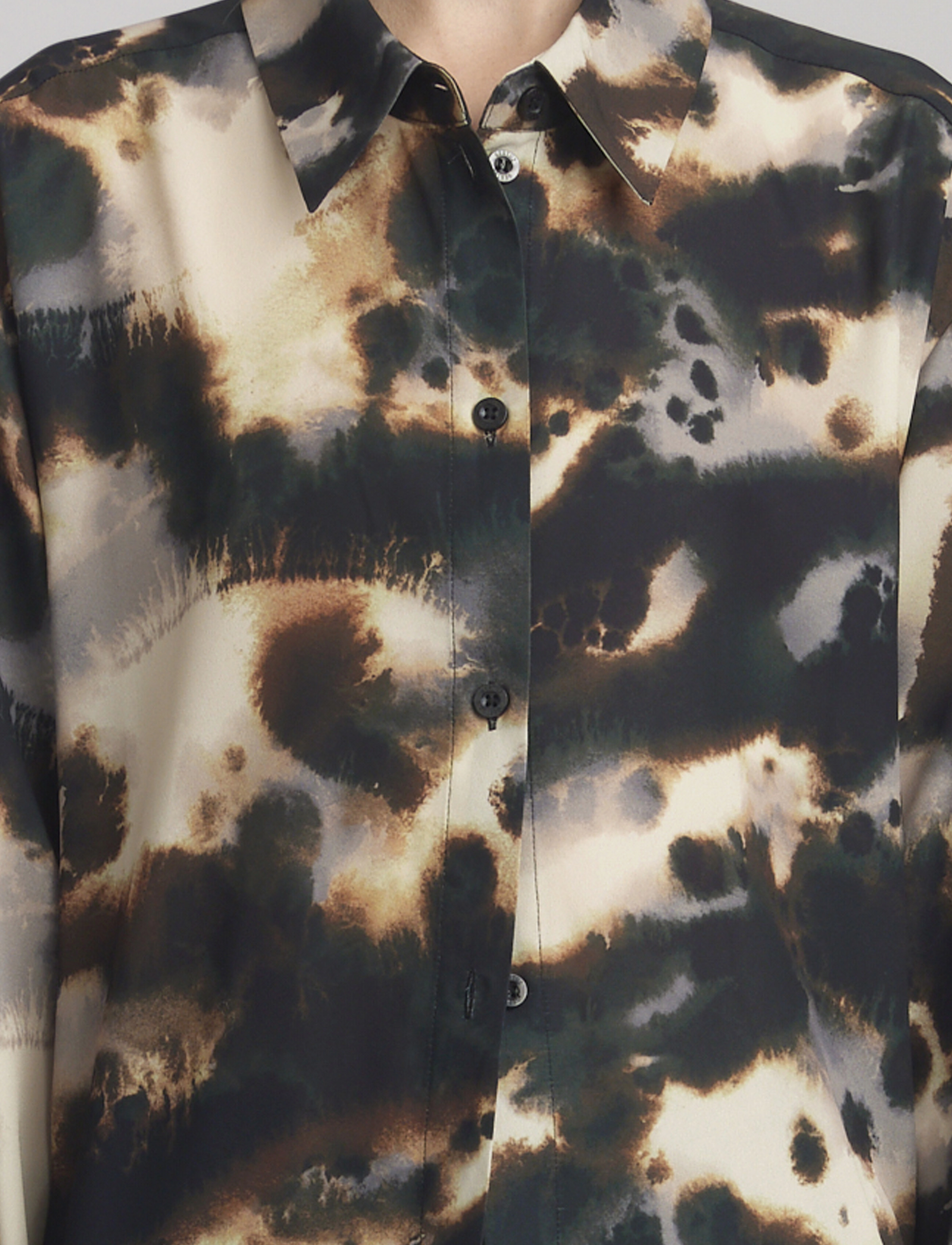 Gestuz - BehkaGZ P LS shirt - brown batic - 5