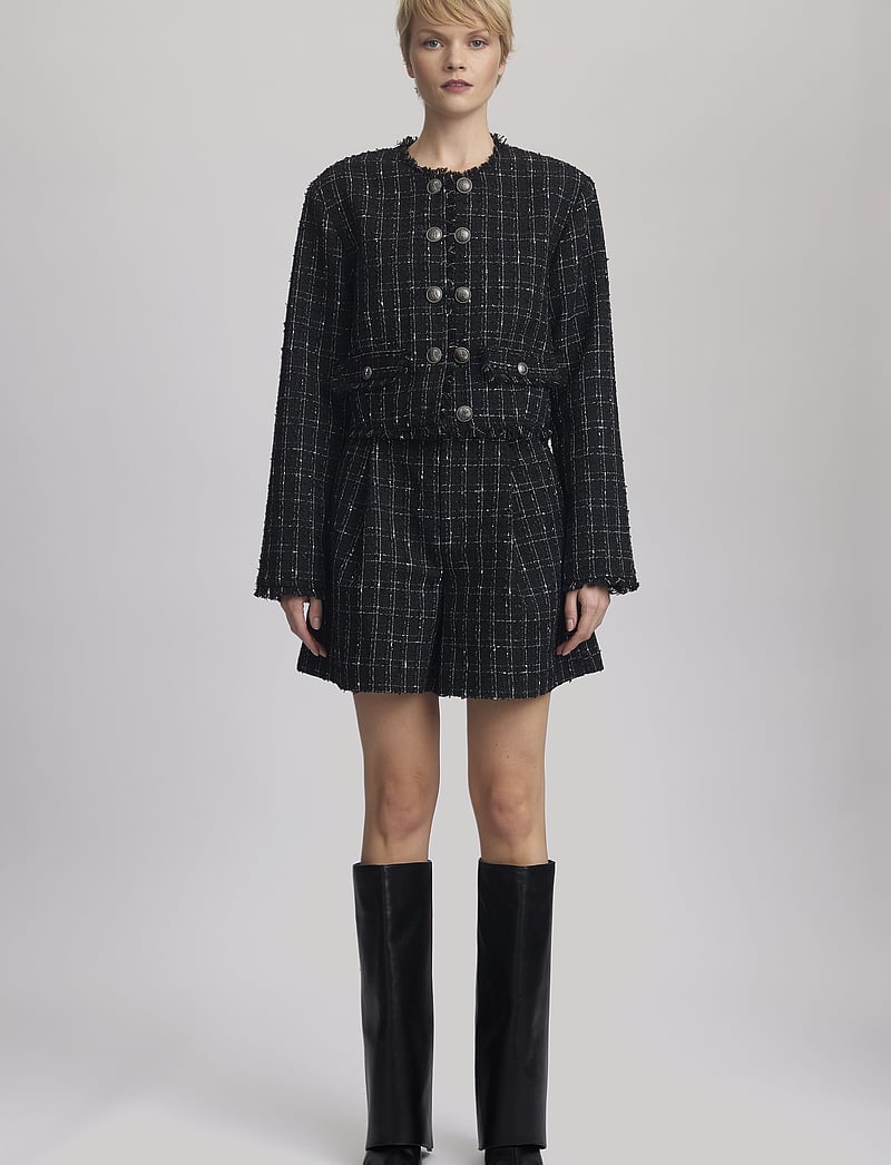 Gestuz - GaellyGZ jacket - bouclé - blacknwhite check - 3