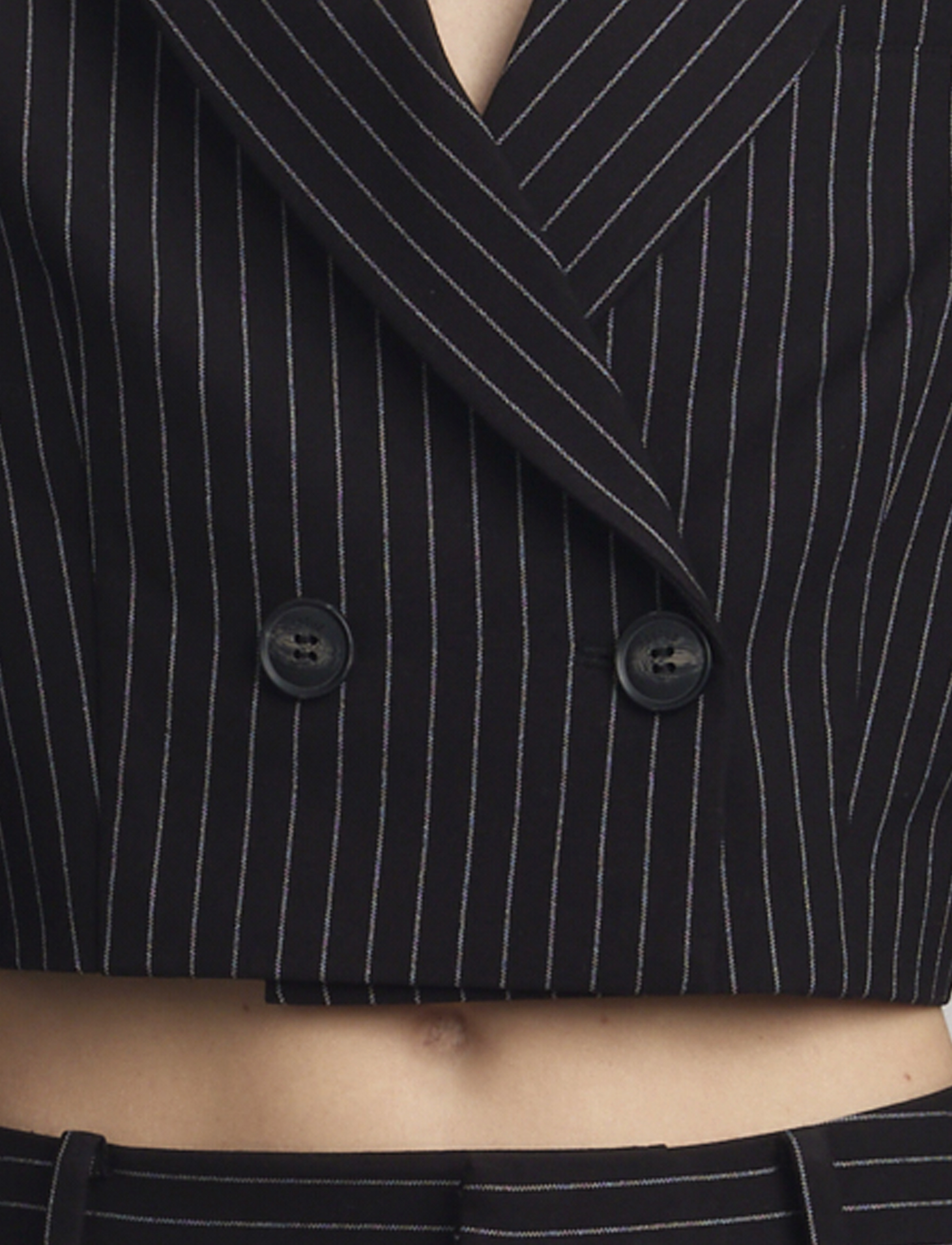 Gestuz - AvanaGZ HW pants - blackpinstripe - 5
