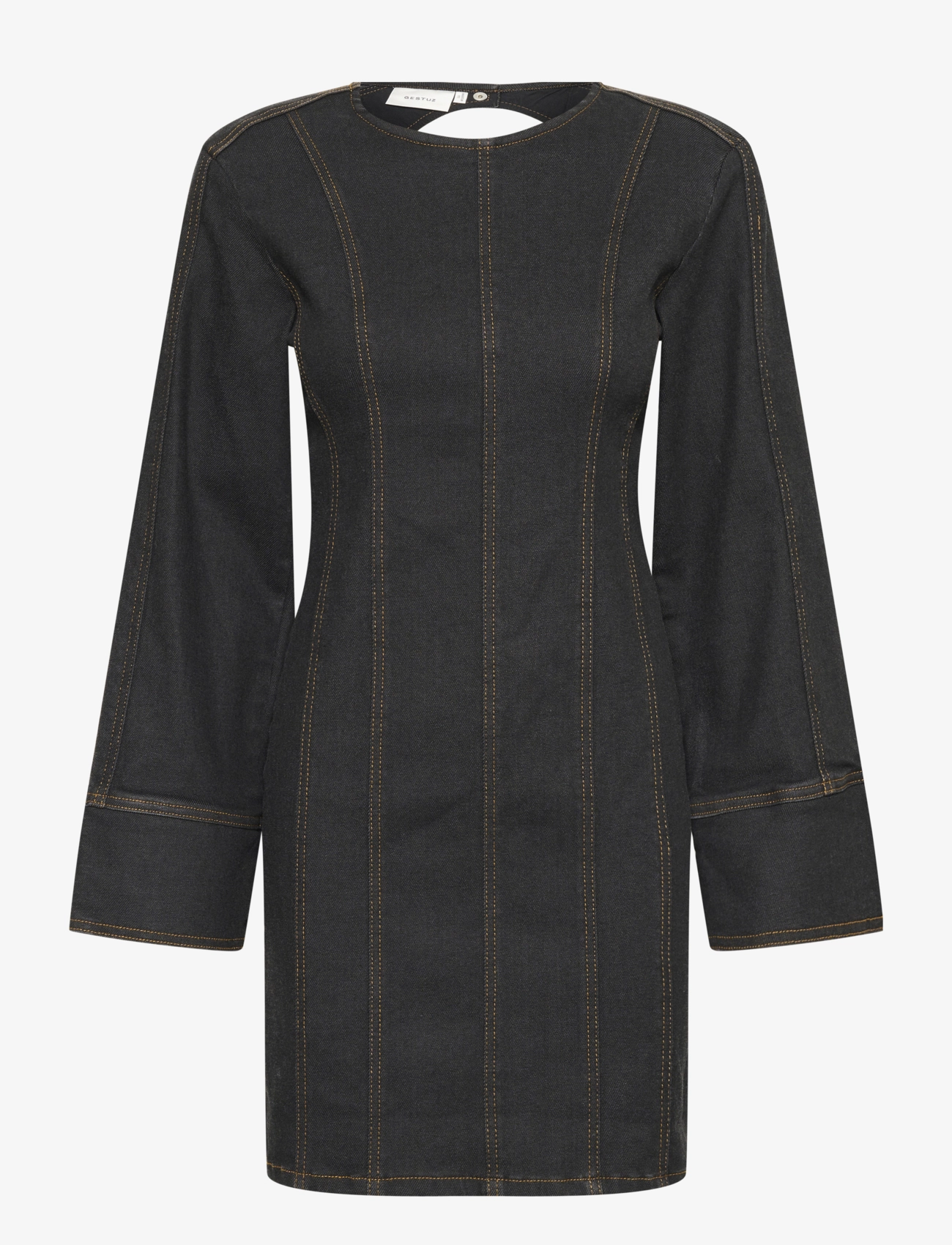 Gestuz TubinaGZ LS dress - Kleidid - DARK BLACK WASH / black