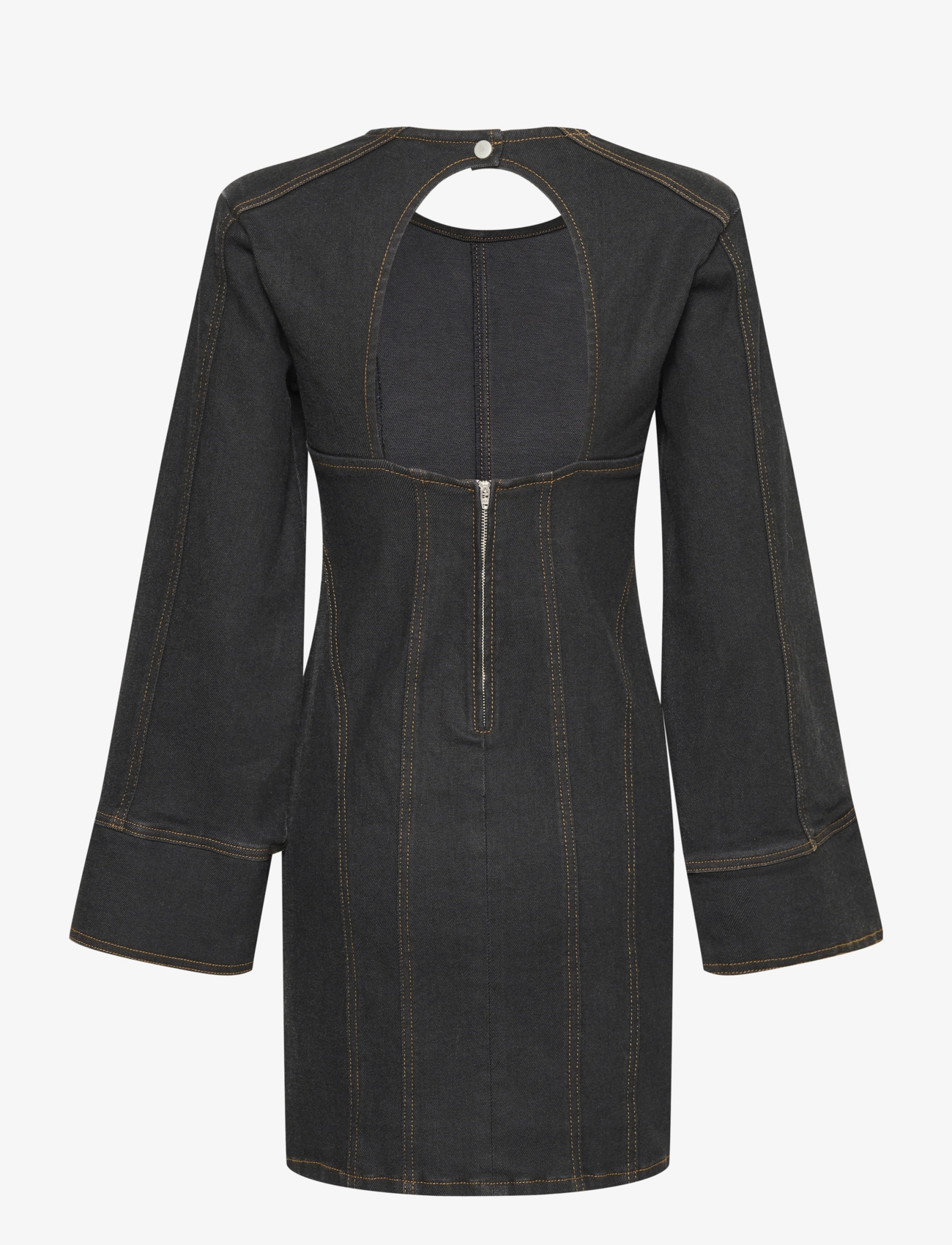 Gestuz - TubinaGZ LS dress - cowboykjoler - dark black wash - 2