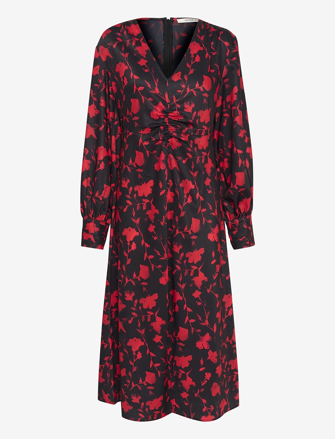 Gestuz - DilaraGZ P dress - midikleider - red shadow flower - 1