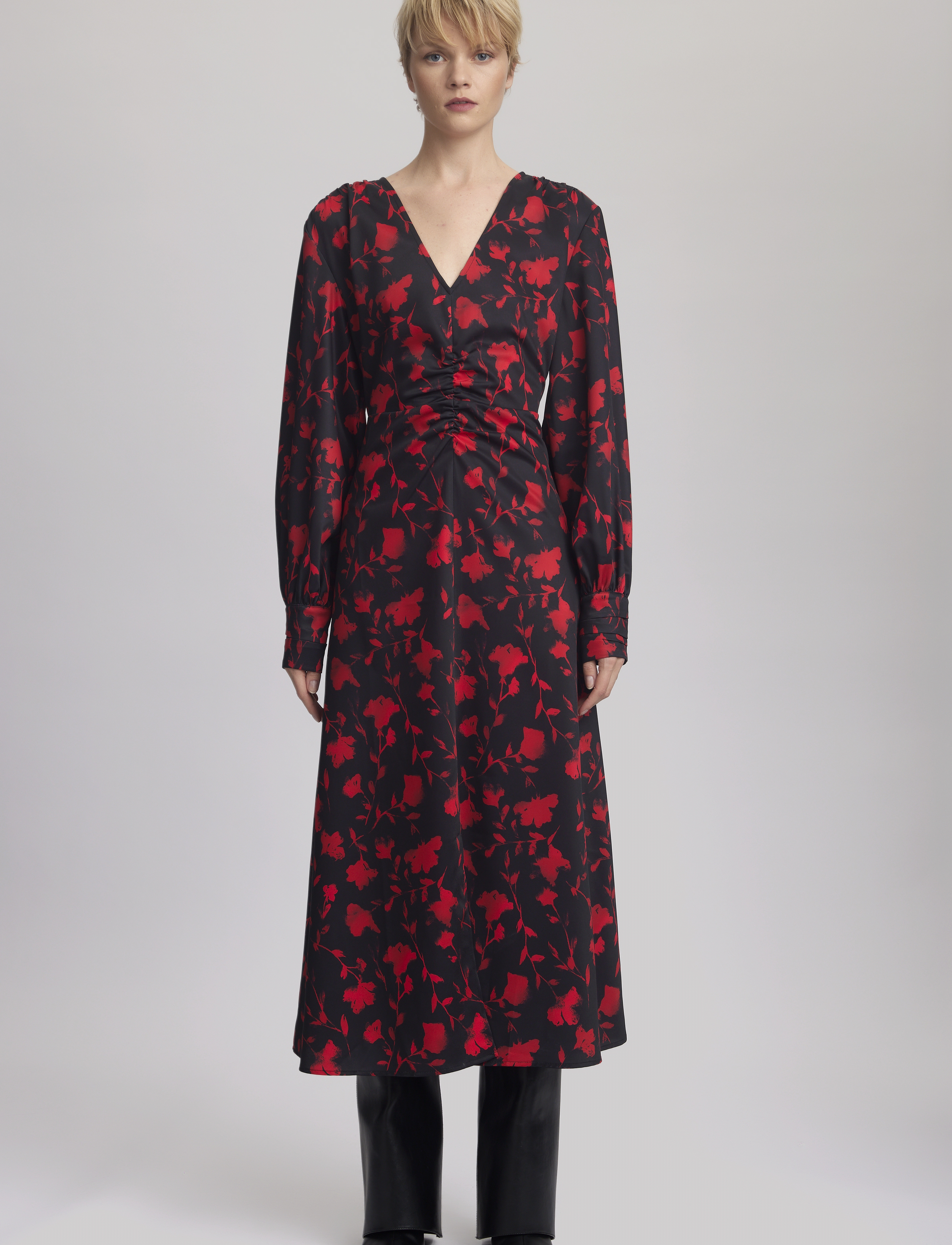 Gestuz - DilaraGZ P dress - midi kjoler - red shadow flower - 3