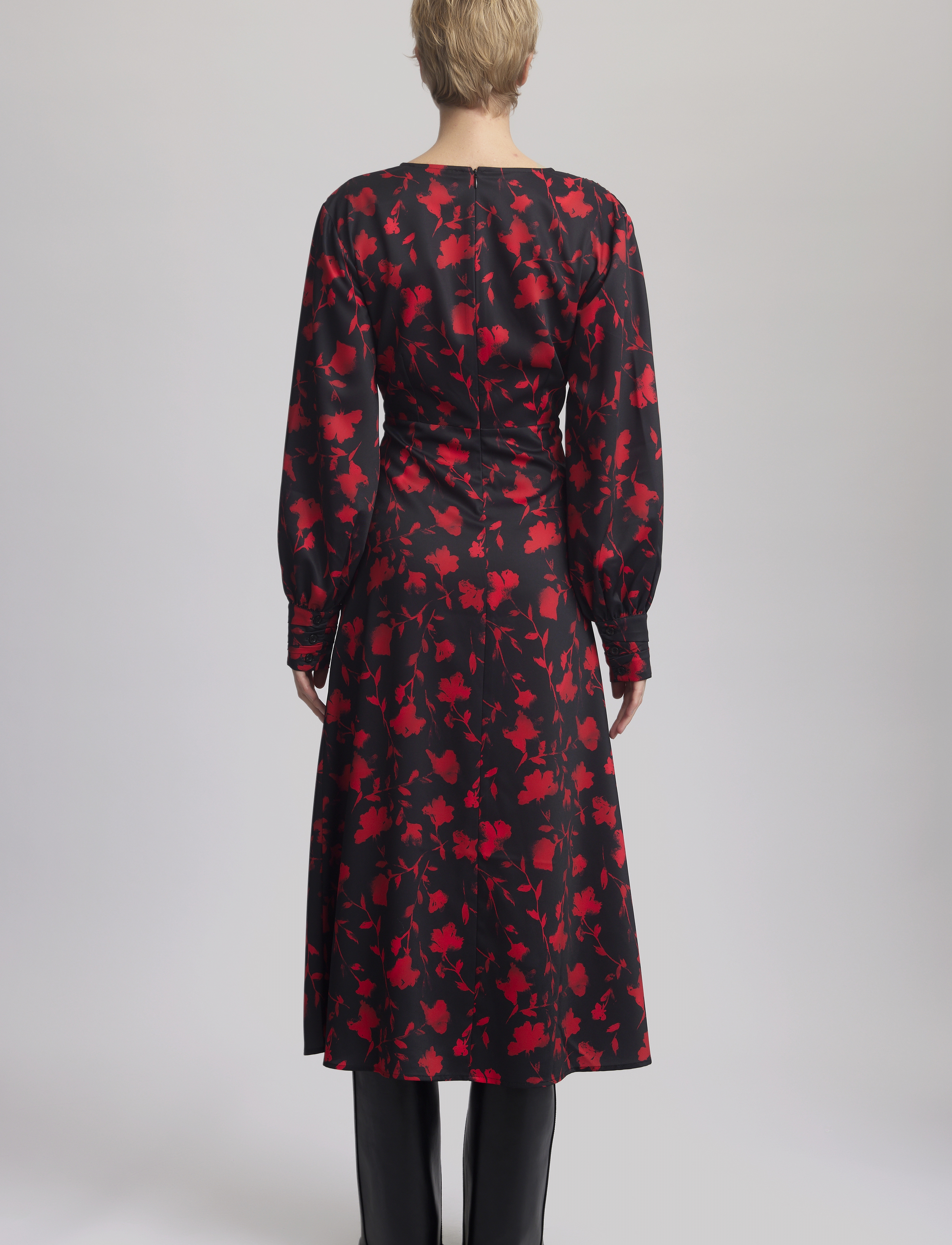Gestuz - DilaraGZ P dress - midi kjoler - red shadow flower - 4