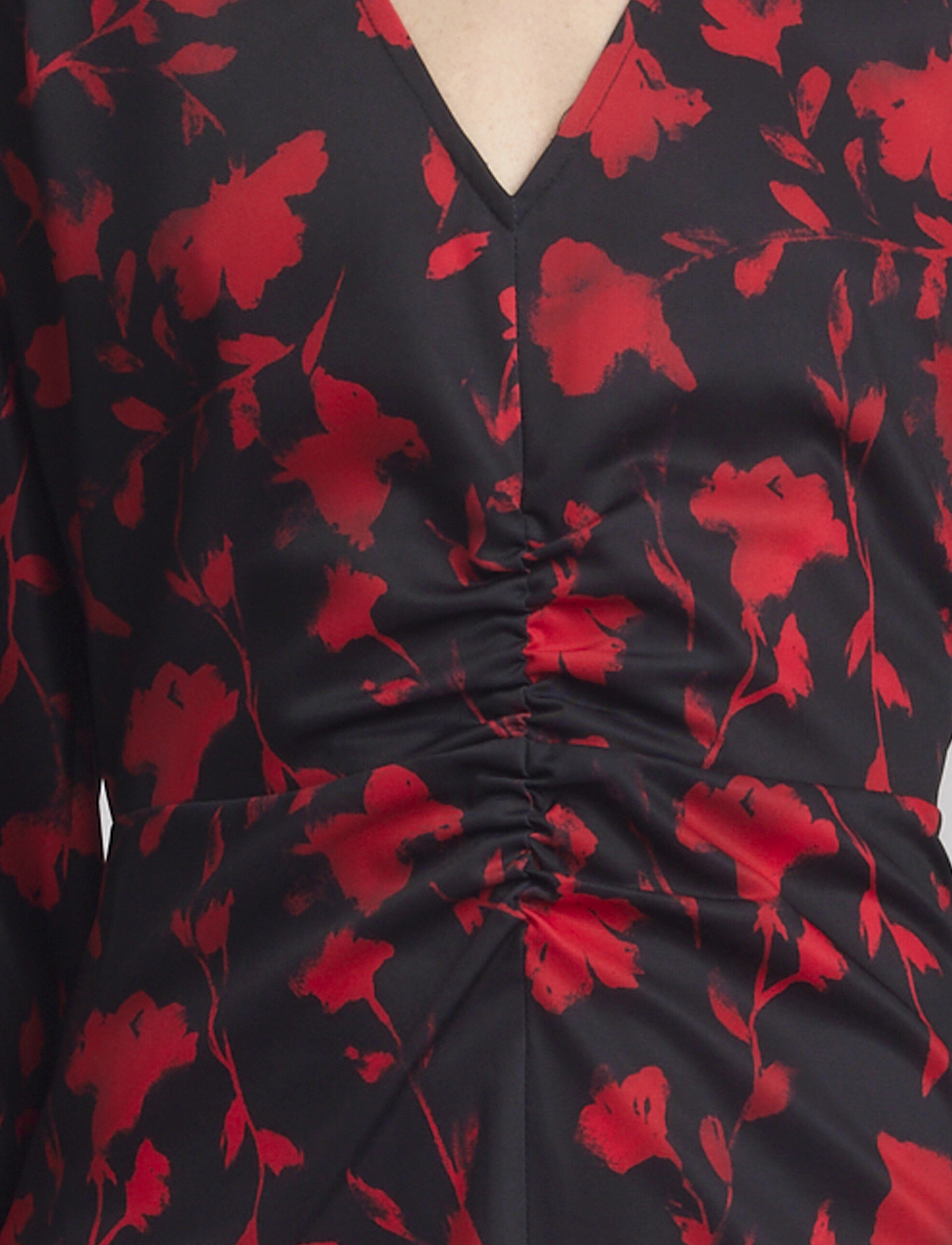 Gestuz - DilaraGZ P dress - midi kjoler - red shadow flower - 5