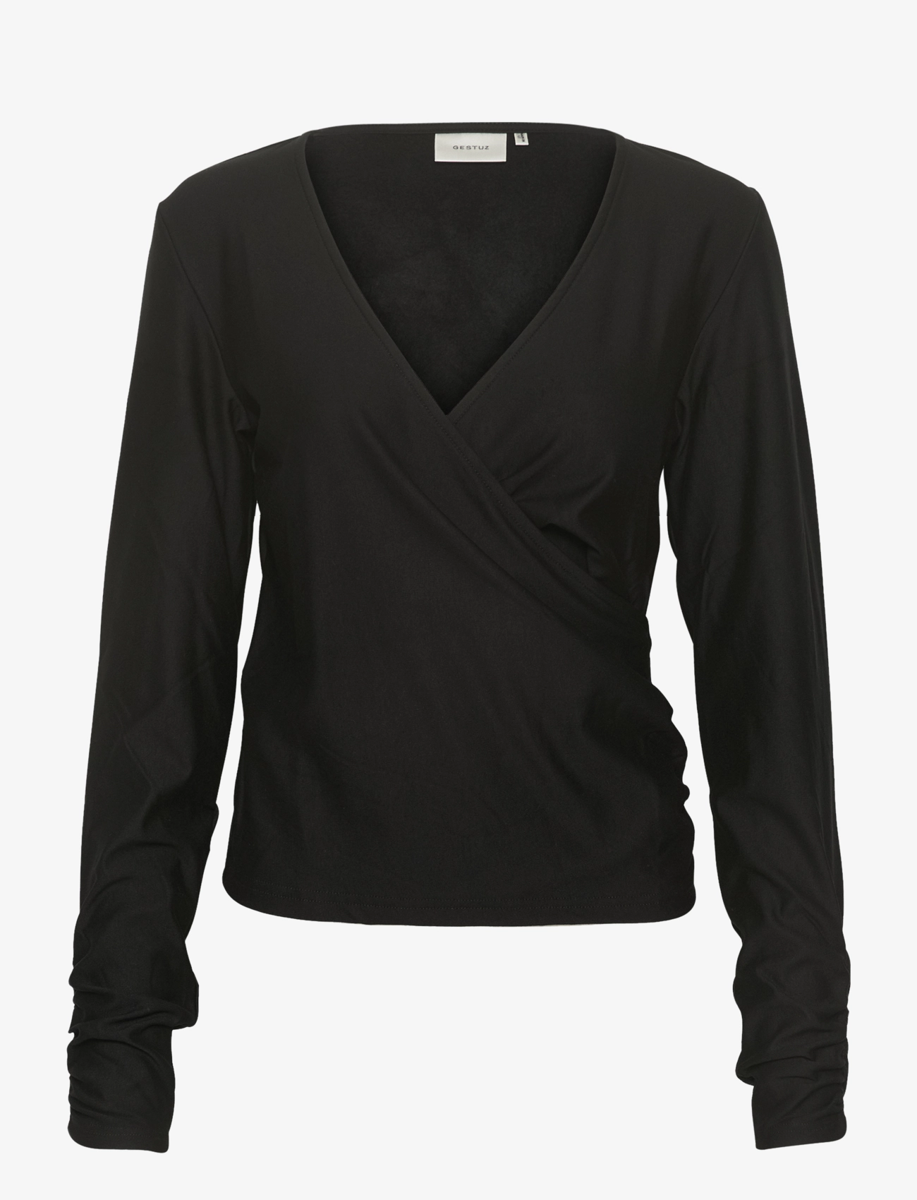 GESTUZ Rifagz Wrap Oberteil Schwarz - XS - Damen