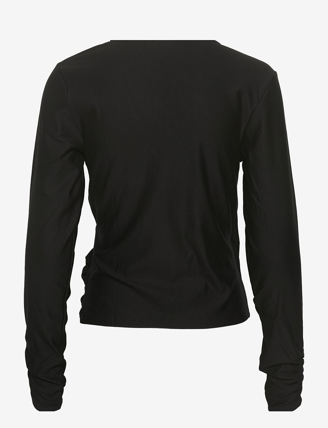 Gestuz - RifaGZ wrap top - pikkade varrukatega pluusid - black - 1