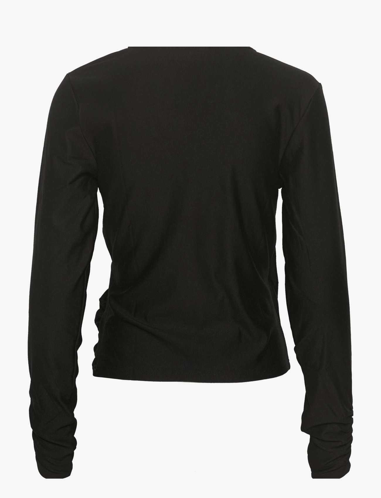Gestuz - RifaGZ wrap top - langærmede bluser - black - 2