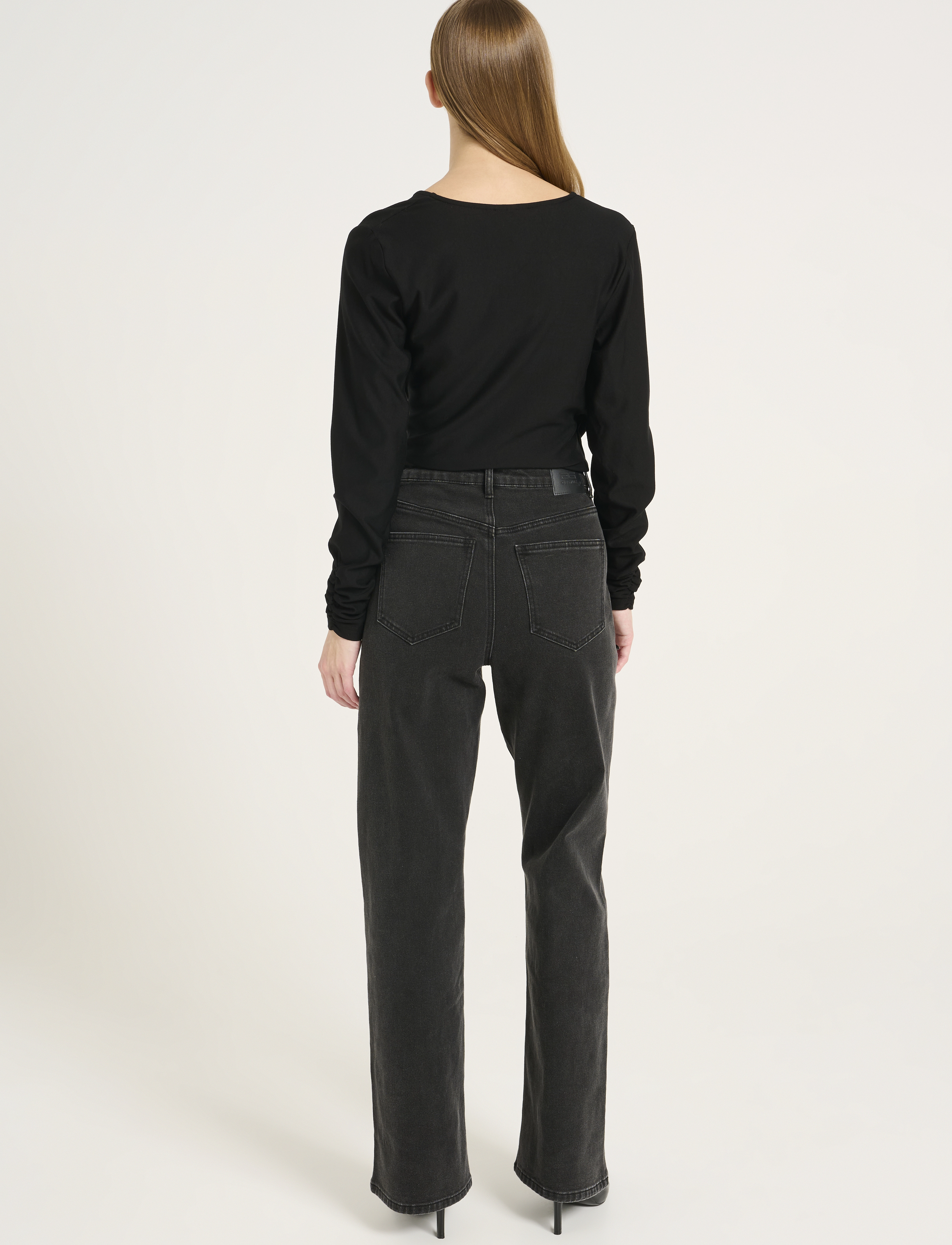 Gestuz - RifaGZ wrap top - langærmede bluser - black - 4