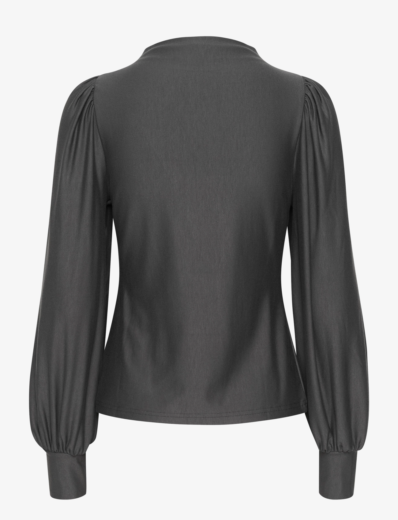 Gestuz - RifaGZ puff top - long-sleeved blouses - gray pinstripe - 2
