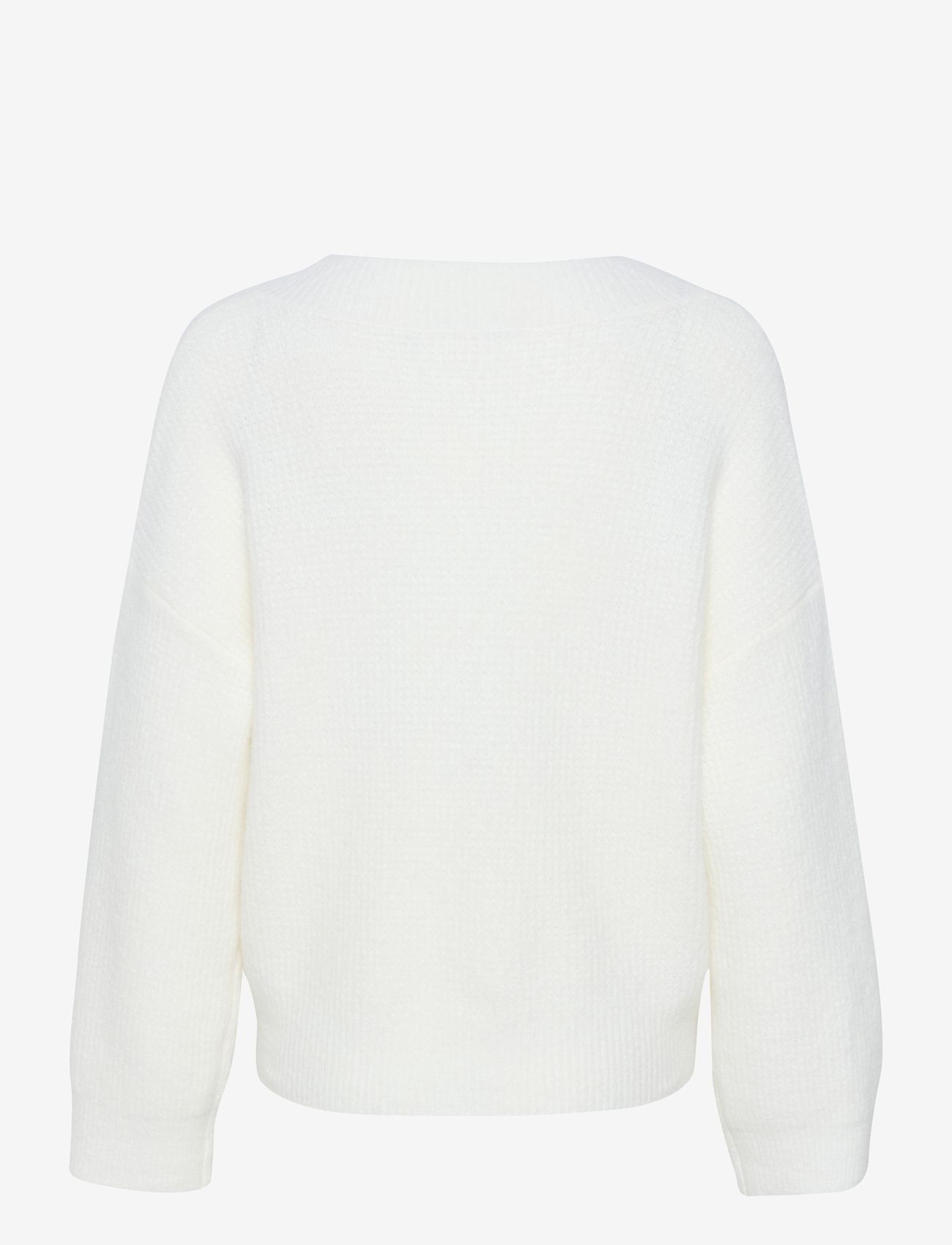 Gestuz - AlphaGZ V-neck - egret - 2