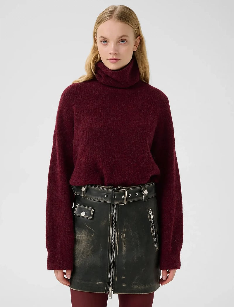 Gestuz - AlphaGZ rollneck - rullekraver - blood red mÉlange - 0