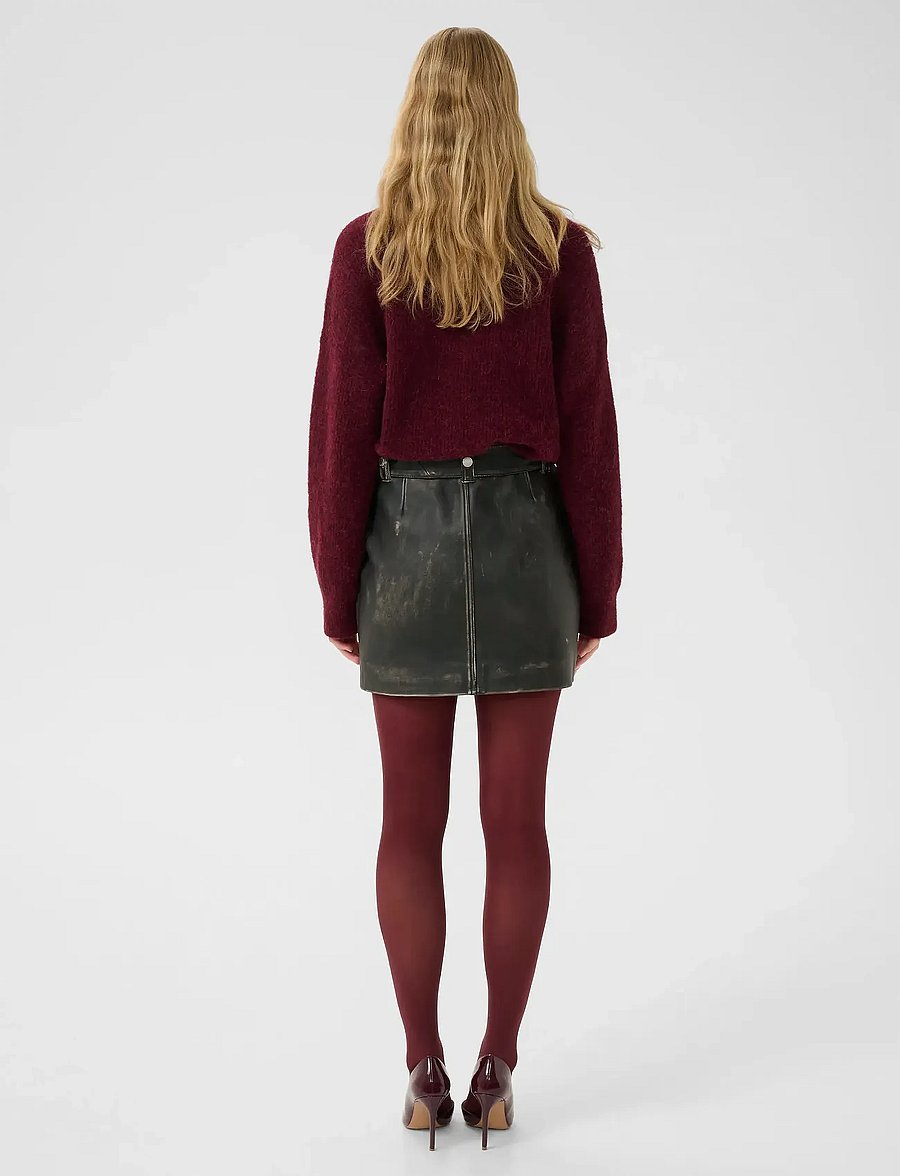 Gestuz - AlphaGZ rollneck - kõrge kaelusega kudumid - blood red mÉlange - 4